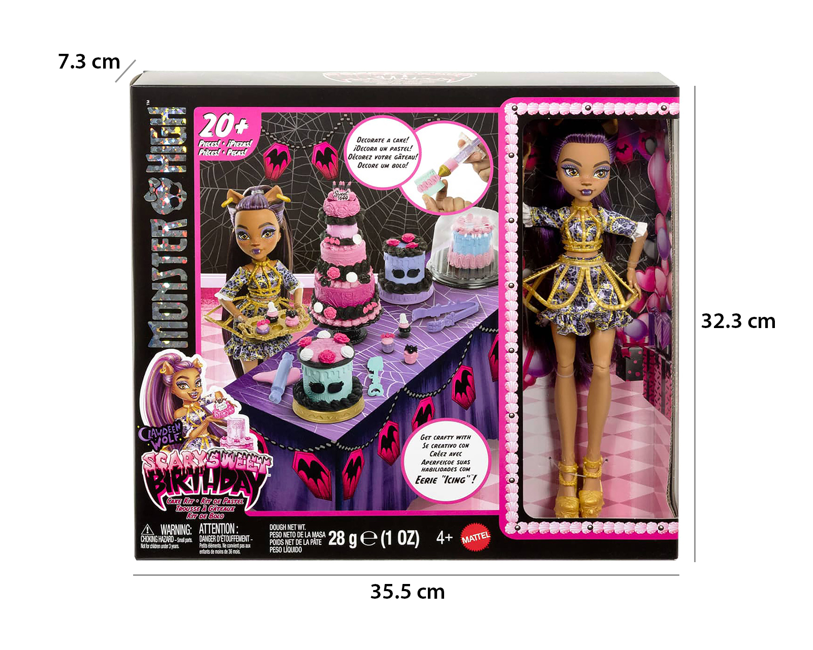 Foto 6 | Foto 6 | Muñeca Monster High Scary Sweet Birthday con Accesorios