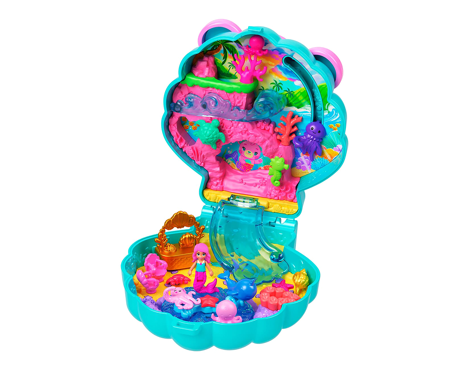 Isla de Glitter Polly Pocket con Accesorios