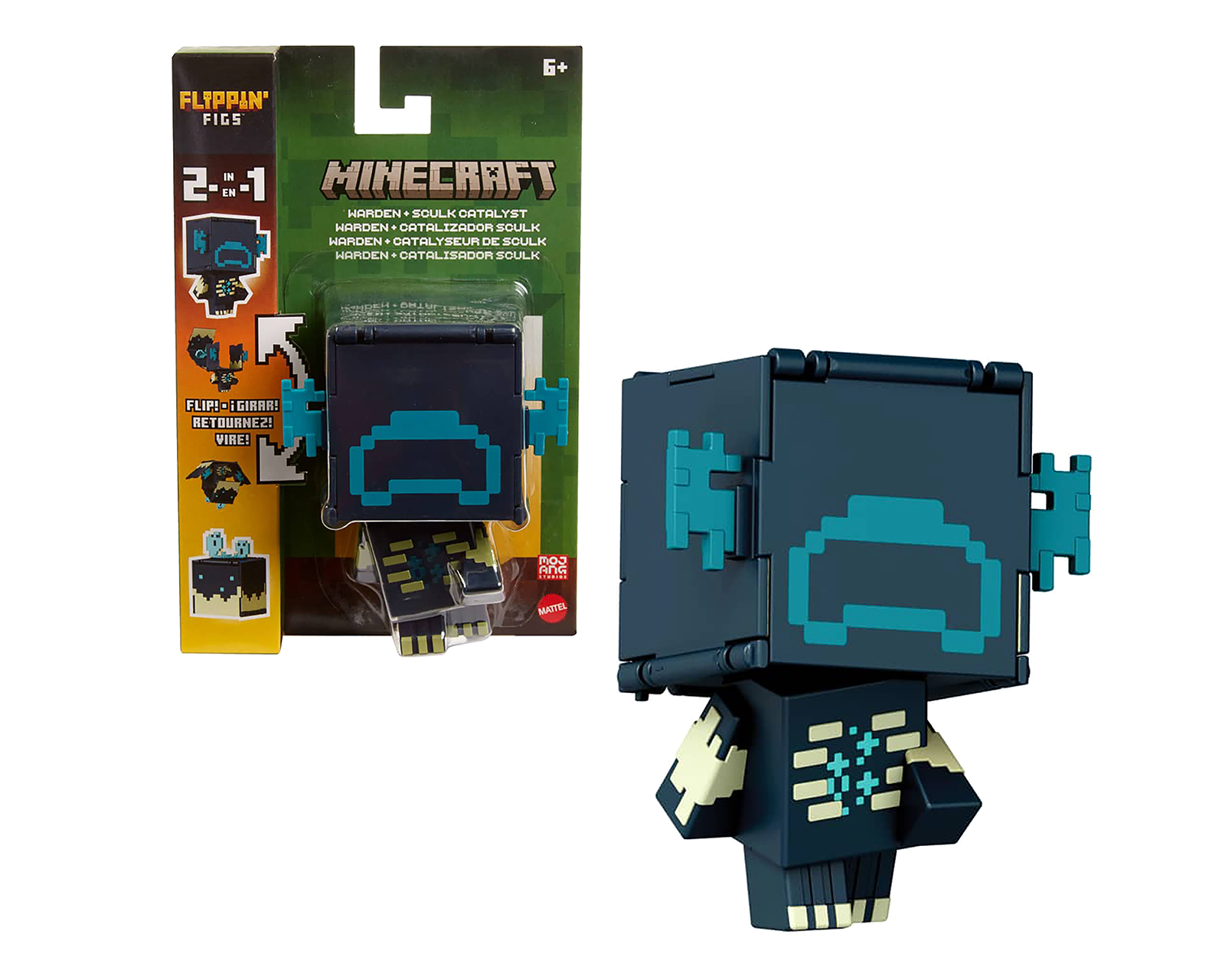 Warden Figura de Acción Minecraft Catalizador de Sculk