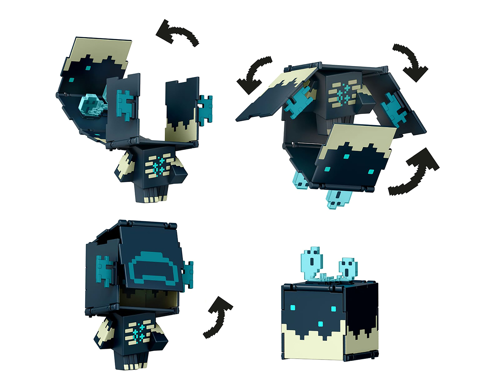 Foto 5 pulgar | Foto 4 | Warden Figura de Acción Minecraft Catalizador de Sculk