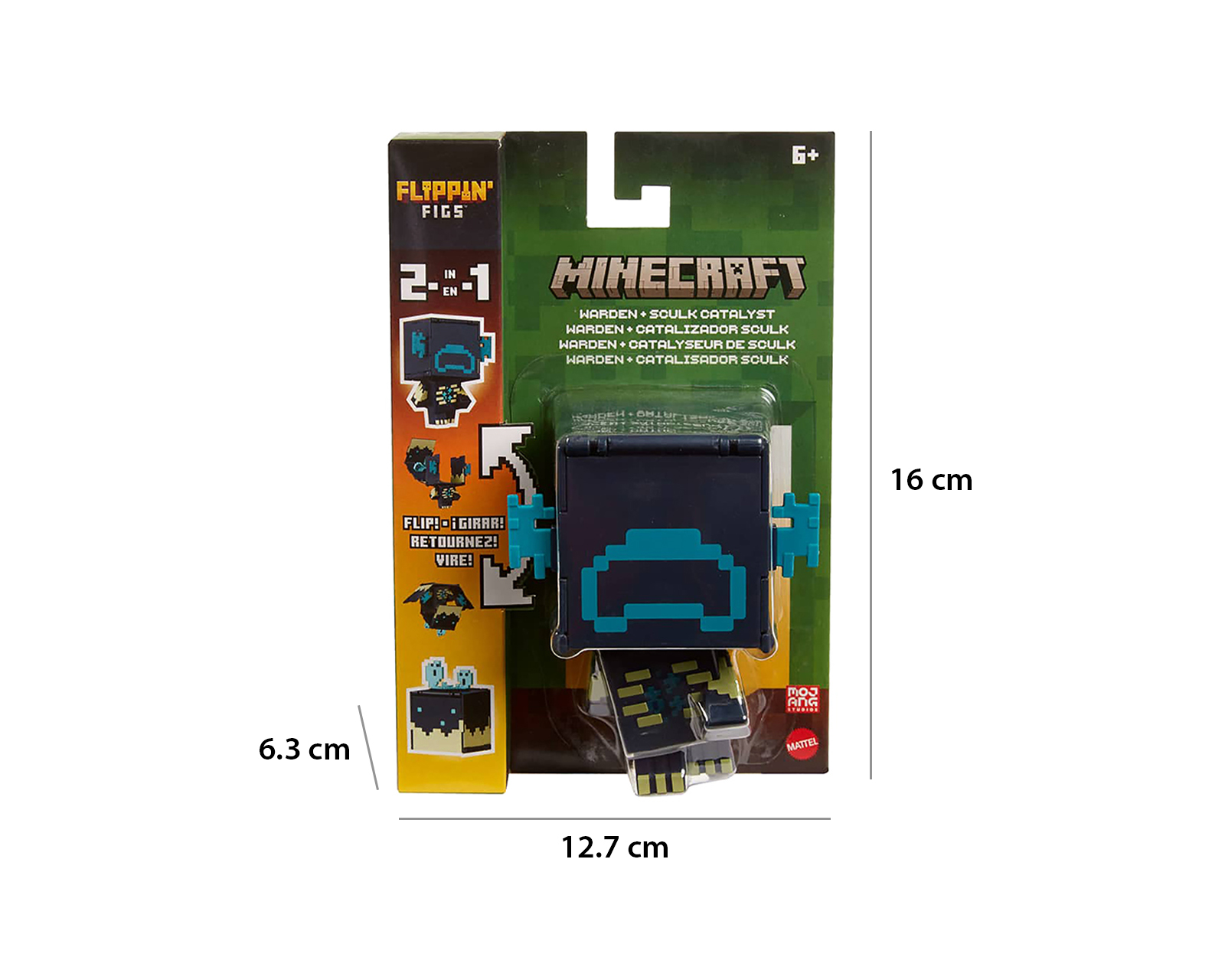 Foto 9 pulgar | Foto 8 | Warden Figura de Acción Minecraft Catalizador de Sculk