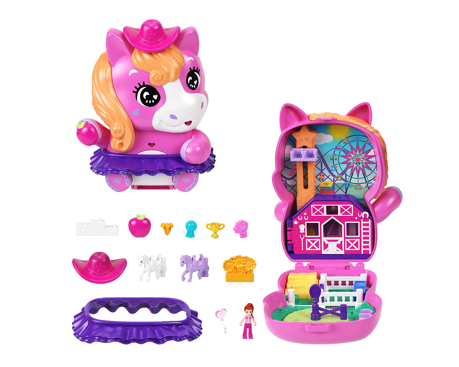 Rodeo Pony Polly Pocket con Accesorios