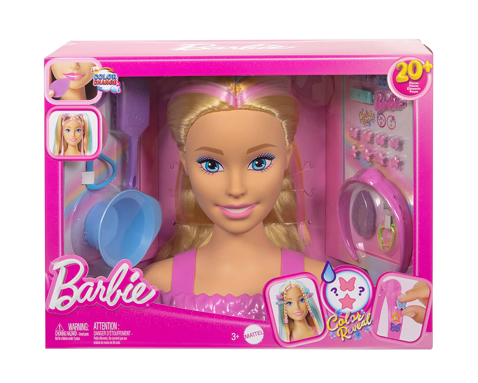 Foto 6 pulgar | Foto 5 | Cabeza de Muñeca para Peinar Barbie con Accesorios