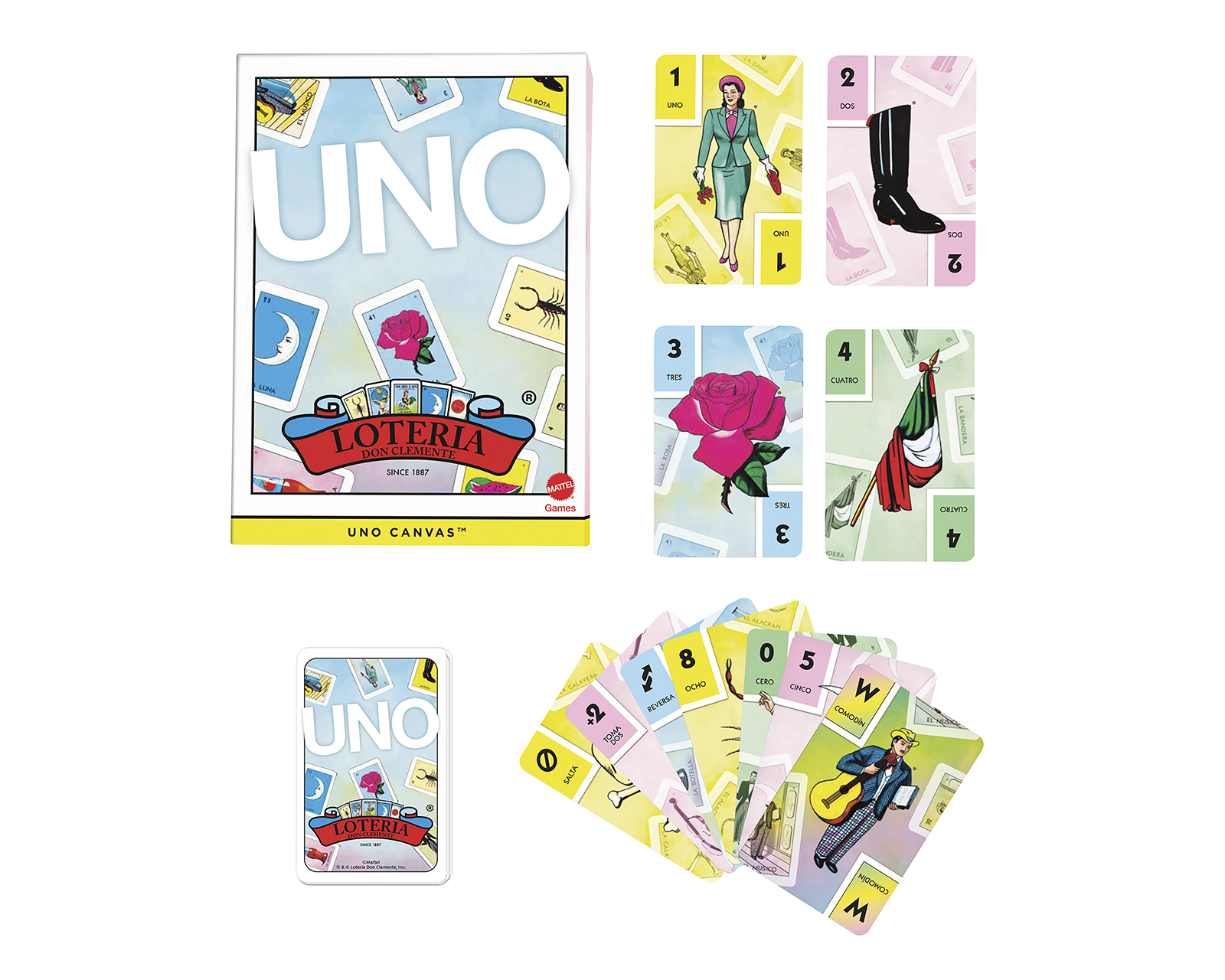 Foto 4 pulgar | Foto 3 | Juego de Mesa UNO Canvas Lotería