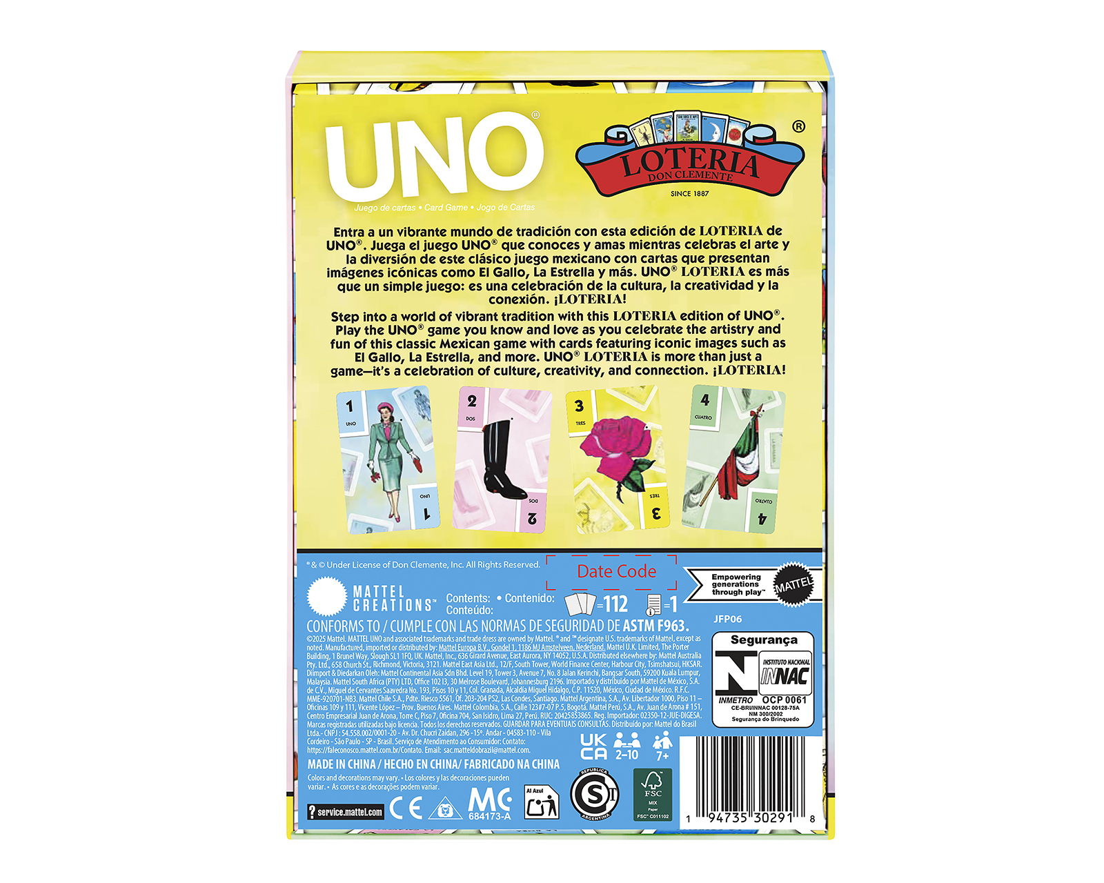 Foto 5 pulgar | Foto 4 | Juego de Mesa UNO Canvas Lotería