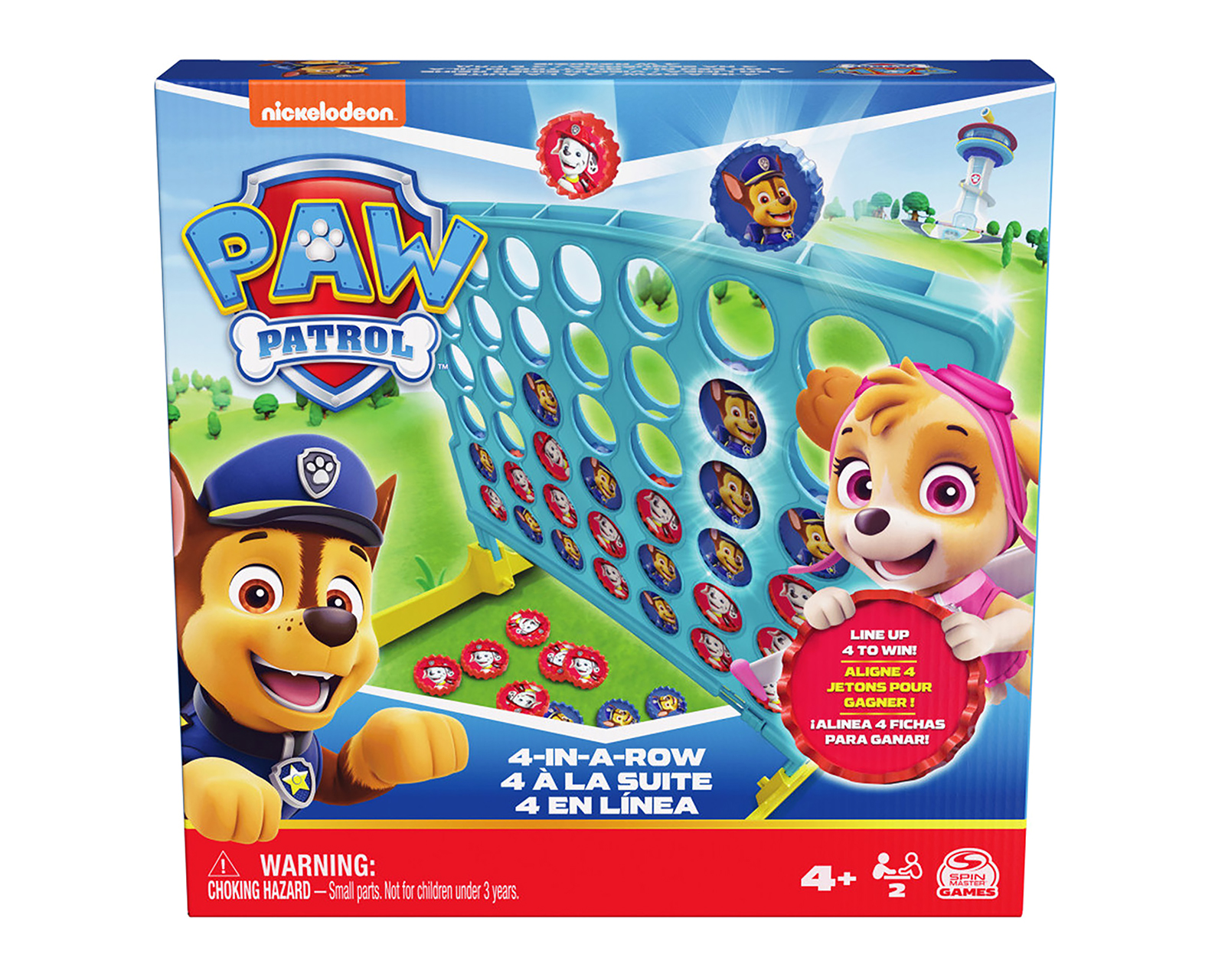 Foto 2 pulgar | Foto 1 | Juego de Mesa Cuatro en Línea Paw Patrol