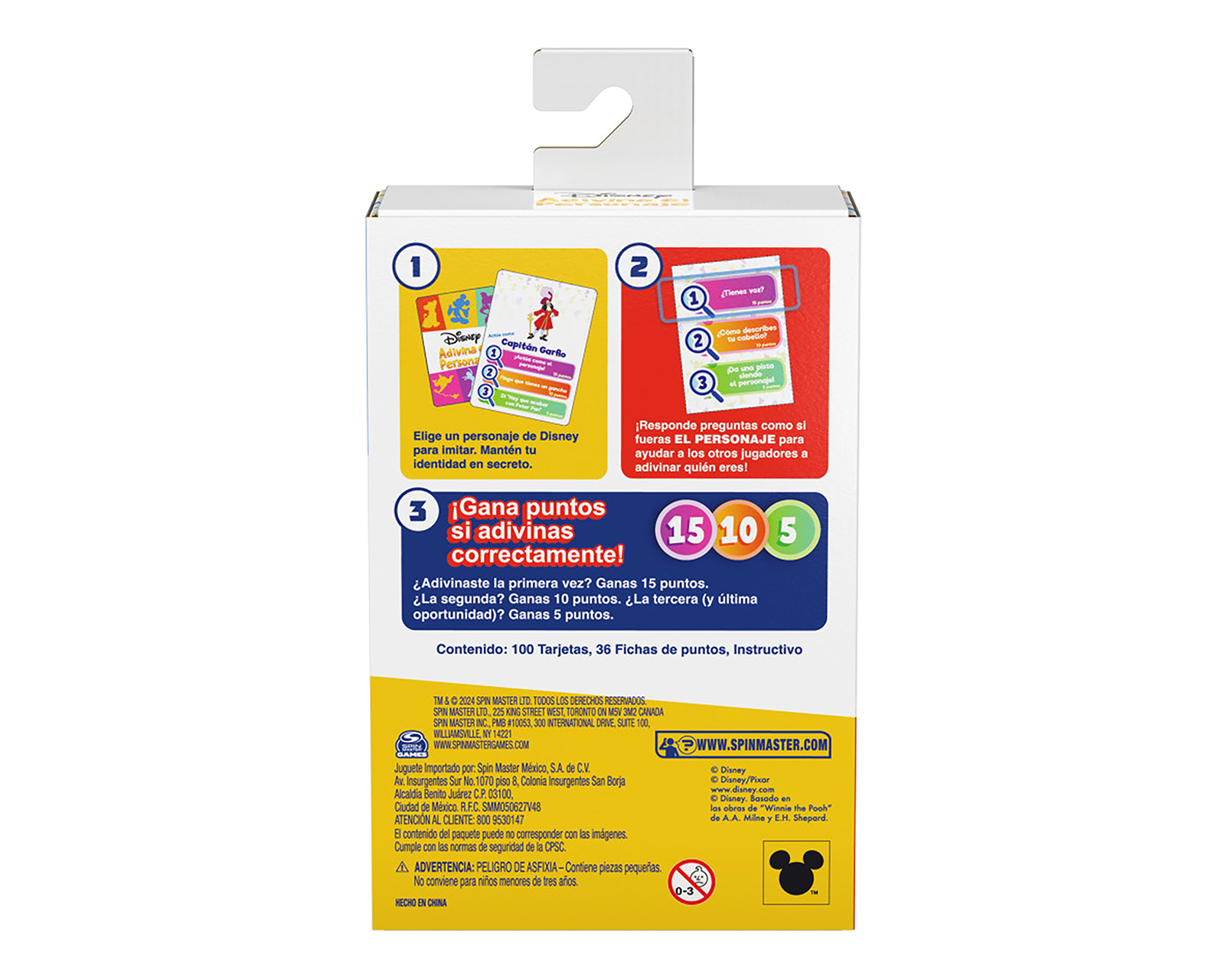 Foto 6 pulgar | Foto 5 | Juego de Mesa Disney Adivina el Personaje Spin Master