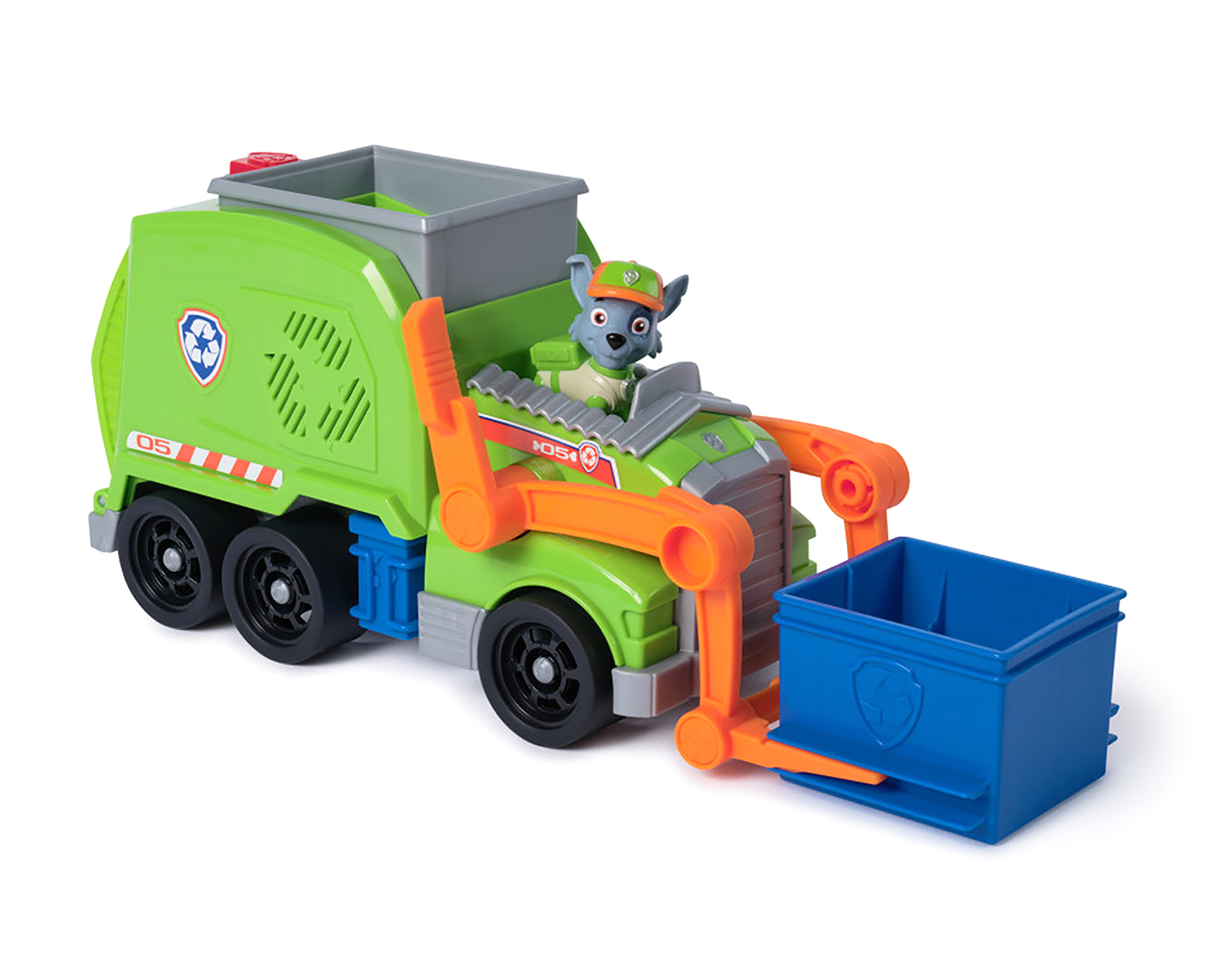 Foto 4 pulgar | Foto 3 | Camión de Reciclaje Crush N Roll Paw Patrol con Figura de Rocky