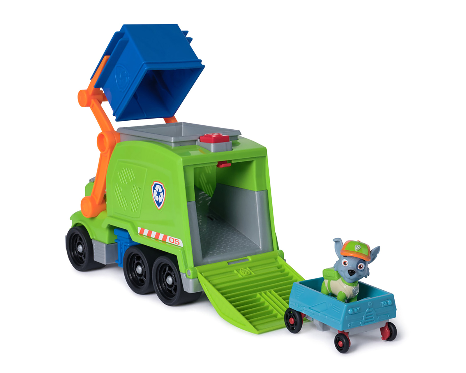 Foto 4 | Foto 4 | Camión de Reciclaje Crush N Roll Paw Patrol con Figura de Rocky
