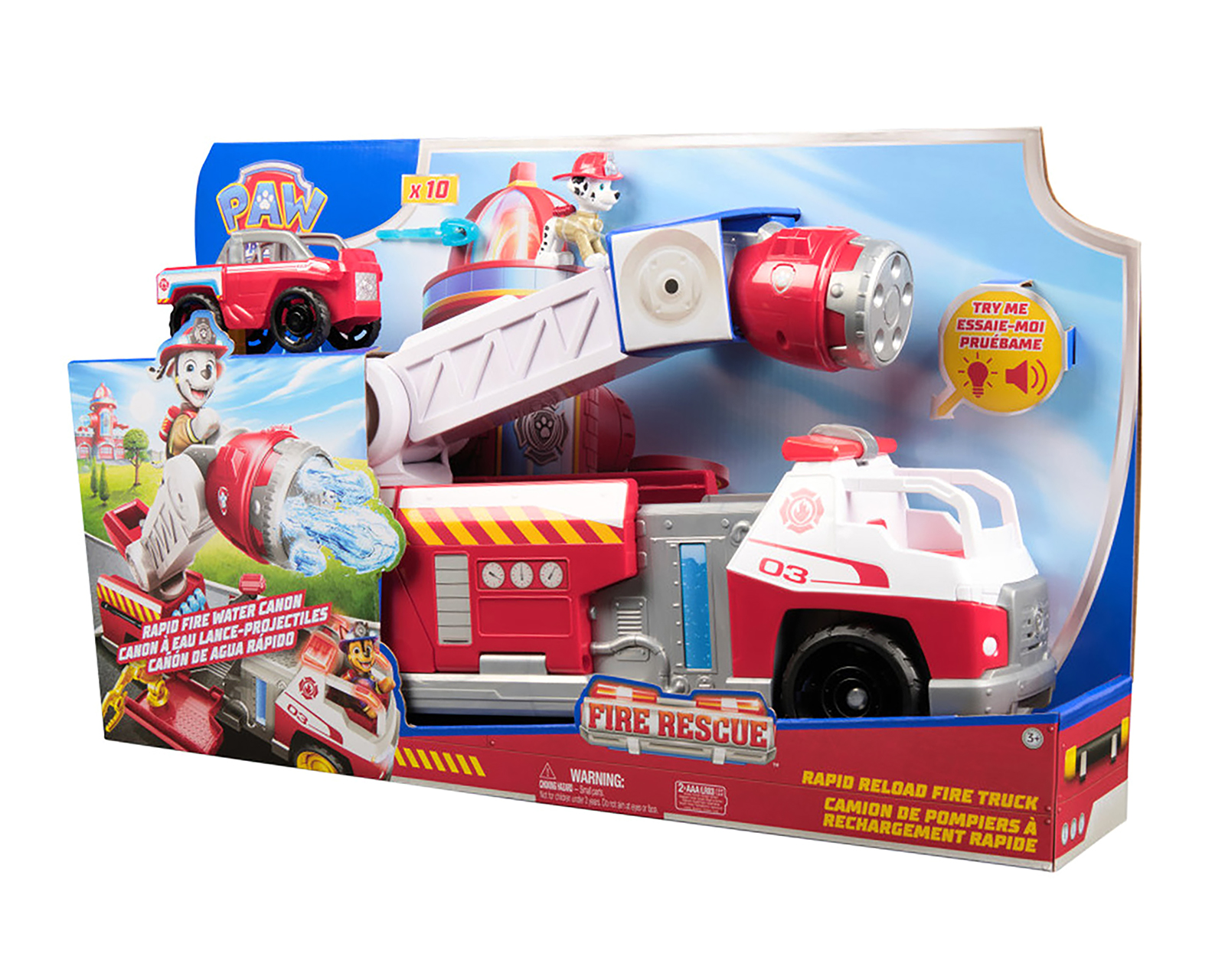 Foto 2 pulgar | Foto 1 | Camión de Bomberos Paw Patrol Fire Rescue con Luz y Sonido