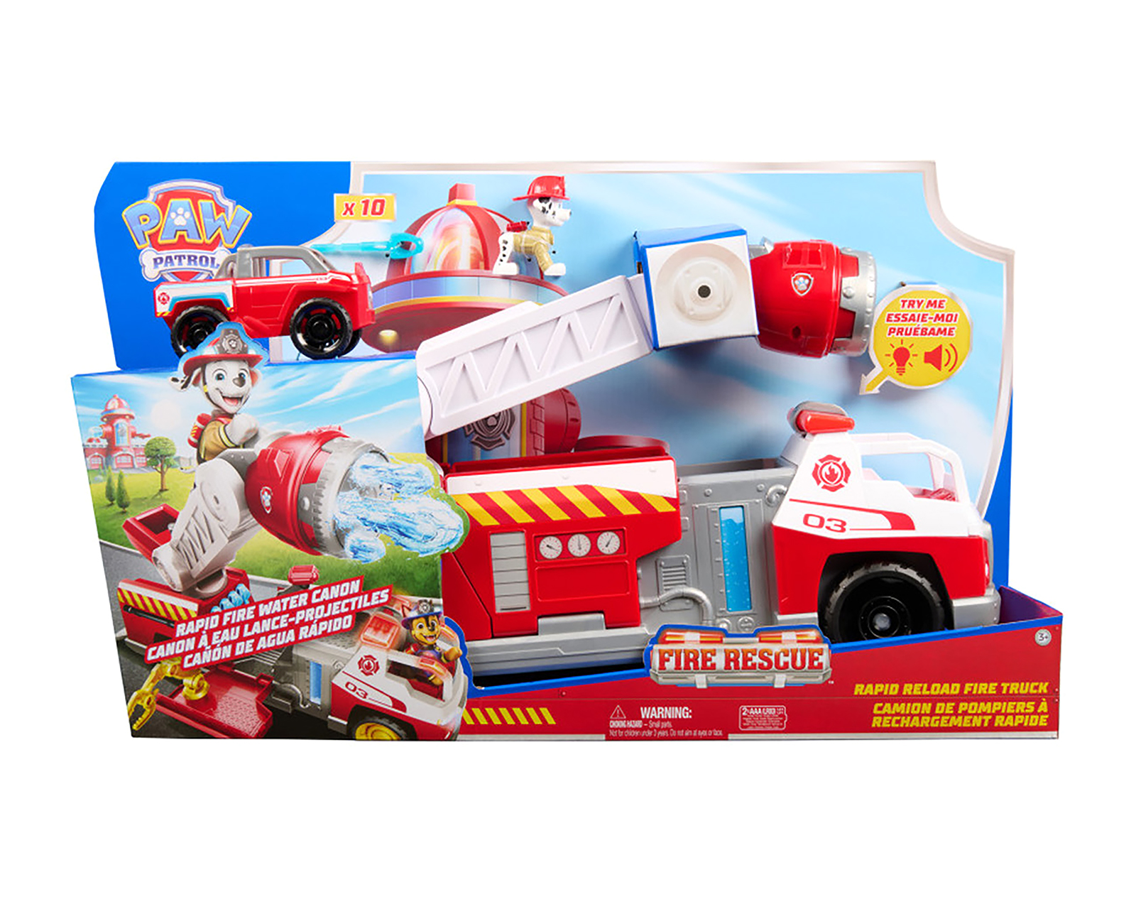 Foto 3 pulgar | Foto 2 | Camión de Bomberos Paw Patrol Fire Rescue con Luz y Sonido