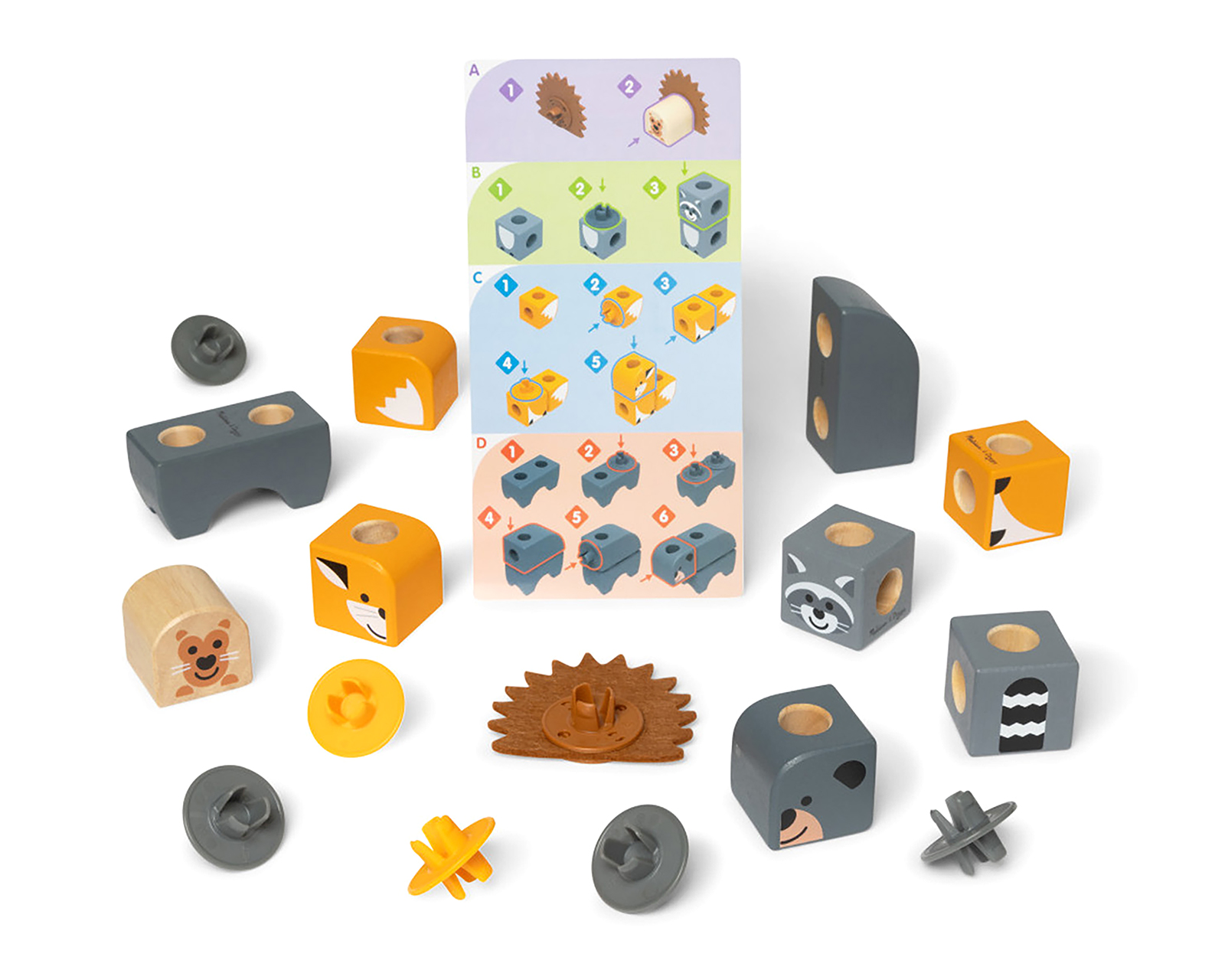 Foto 1 | Foto 1 | Set de Bloques Melissa & Doug Blockables Amigos del Bosque