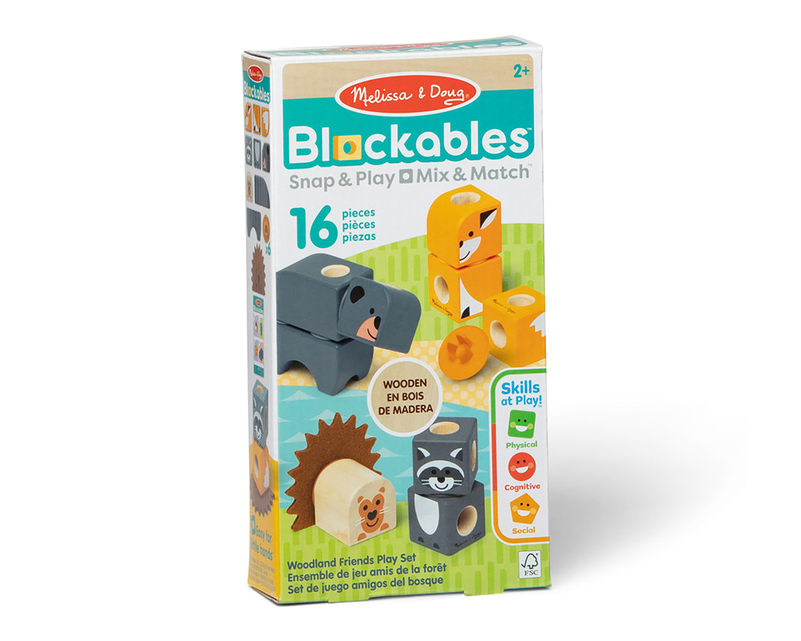 Foto 3 pulgar | Foto 2 | Set de Bloques Melissa & Doug Blockables Amigos del Bosque