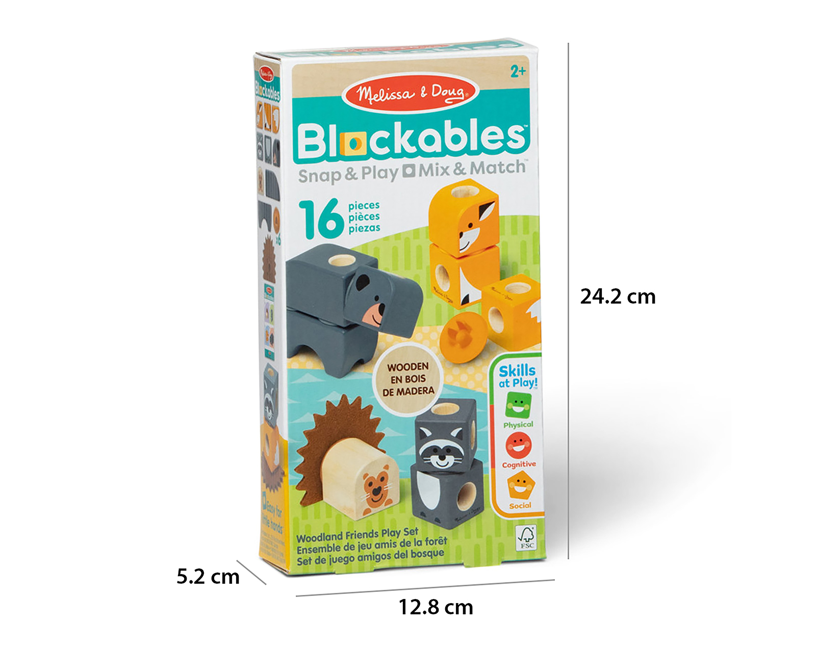 Foto 5 | Foto 5 | Set de Bloques Melissa & Doug Blockables Amigos del Bosque