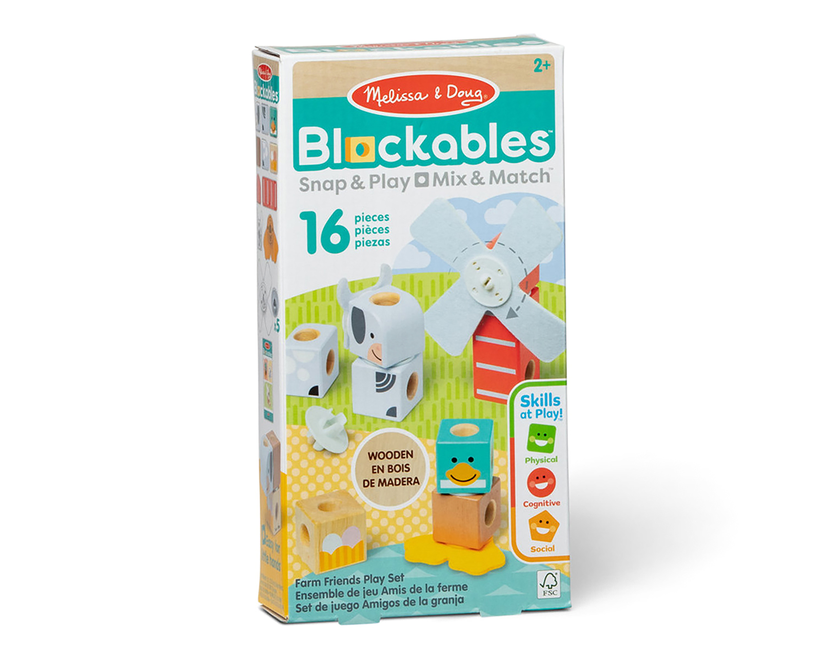 Foto 2 | Foto 2 | Set de Bloques Melissa & Doug Blockables Amigos de la Granja