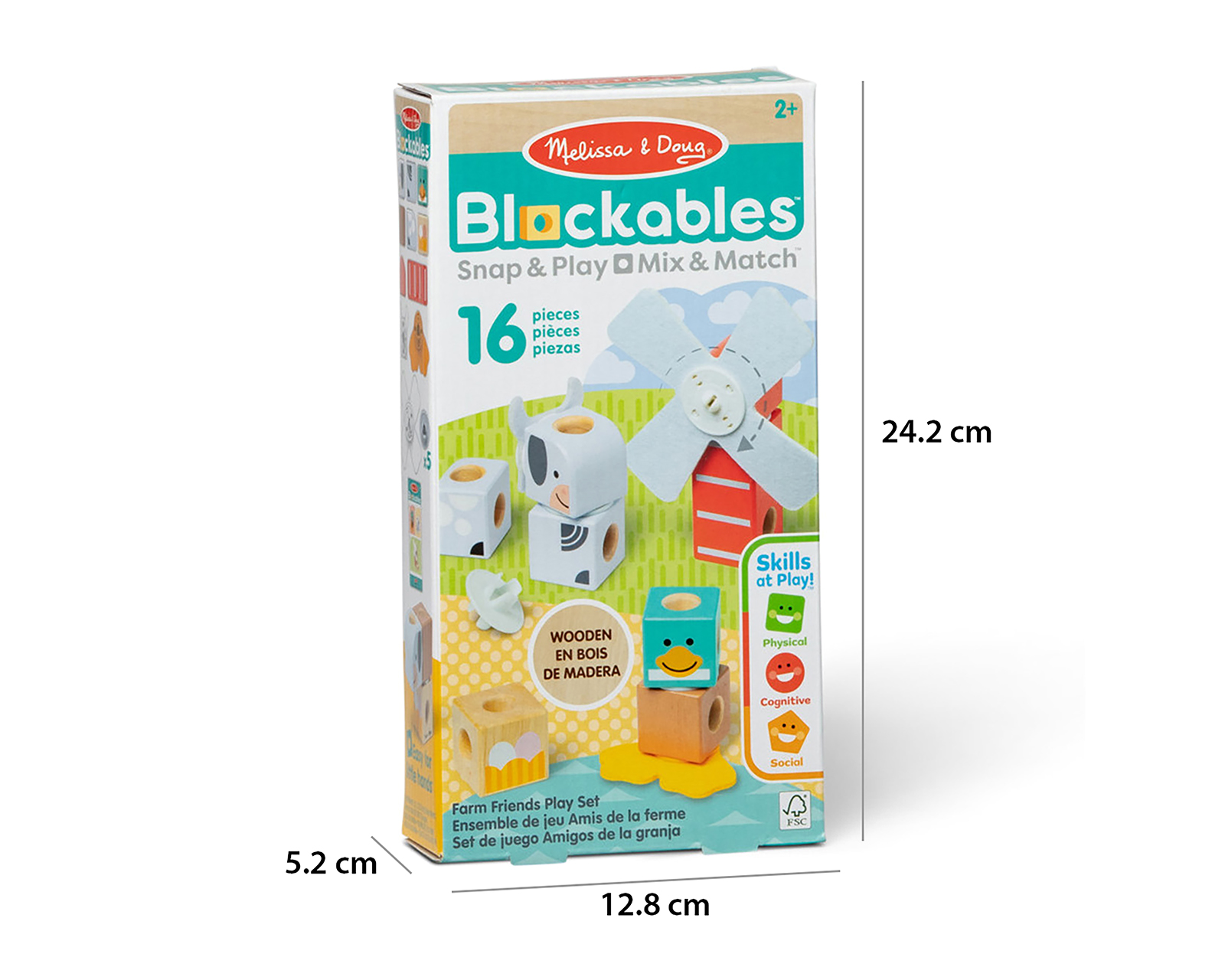 Foto 4 | Foto 4 | Set de Bloques Melissa & Doug Blockables Amigos de la Granja