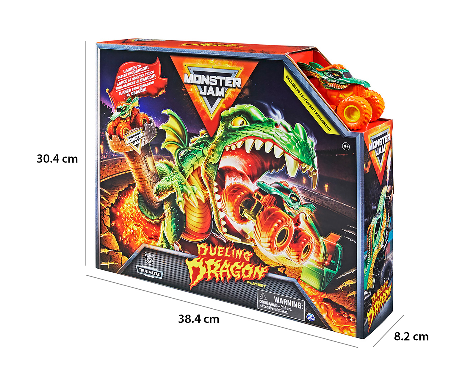 Foto 5 | Foto 5 | Pista de Juguete Dueling Dragon Spin Master Monster Jam con Vehículo