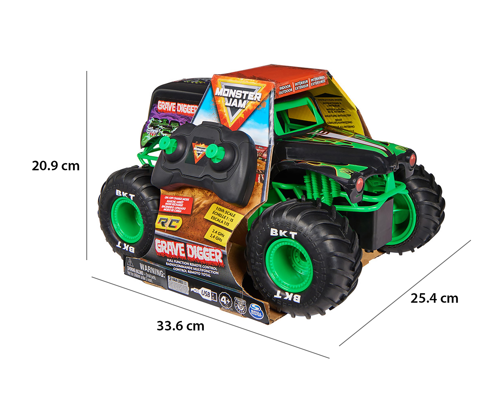 Foto 6 | Foto 6 | Carro de Control Remoto Monster Jam Grave Digger