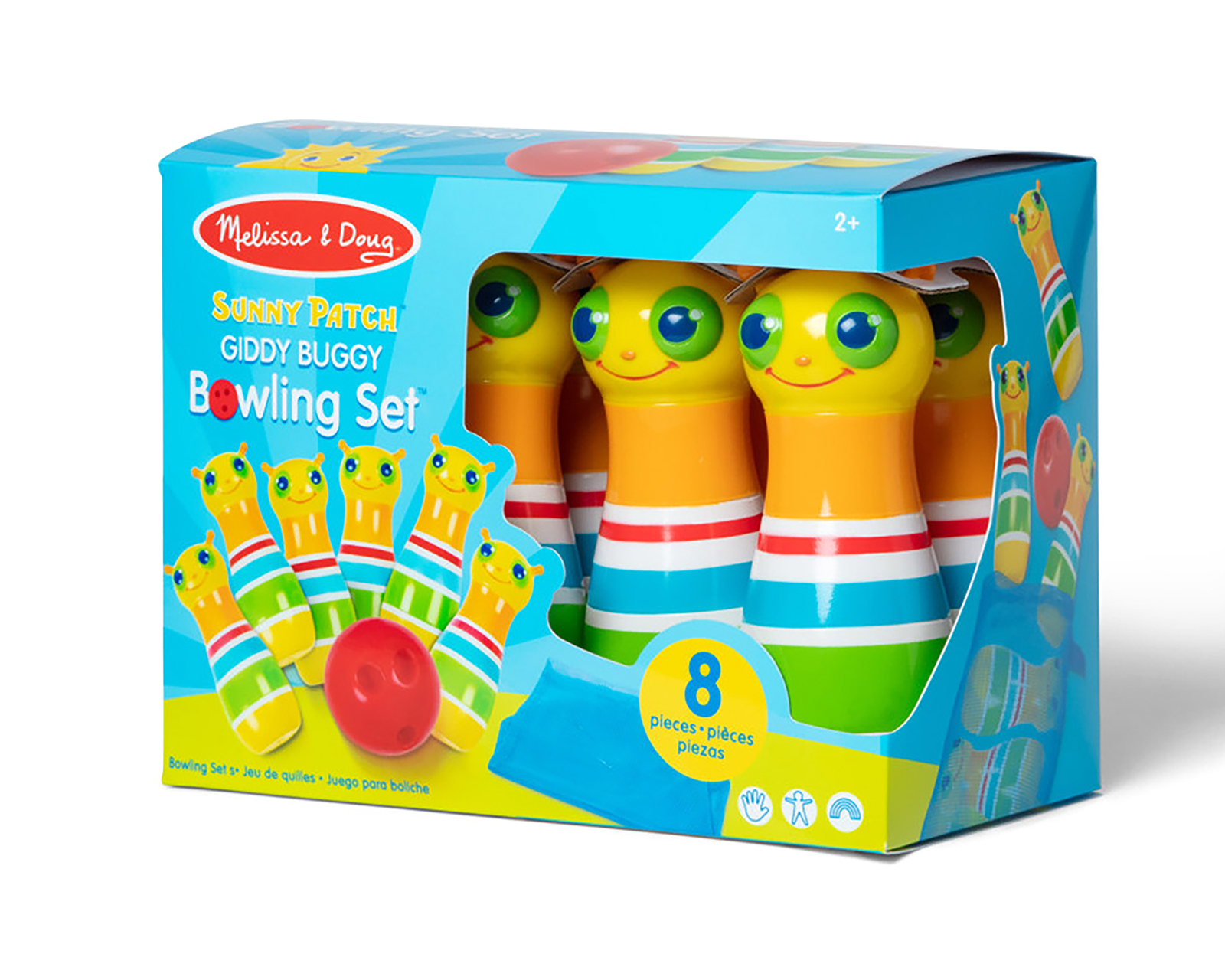 Foto 3 pulgar | Foto 2 | Juego de Bolos Melissa & Doug Giddy Buggy 8 Piezas