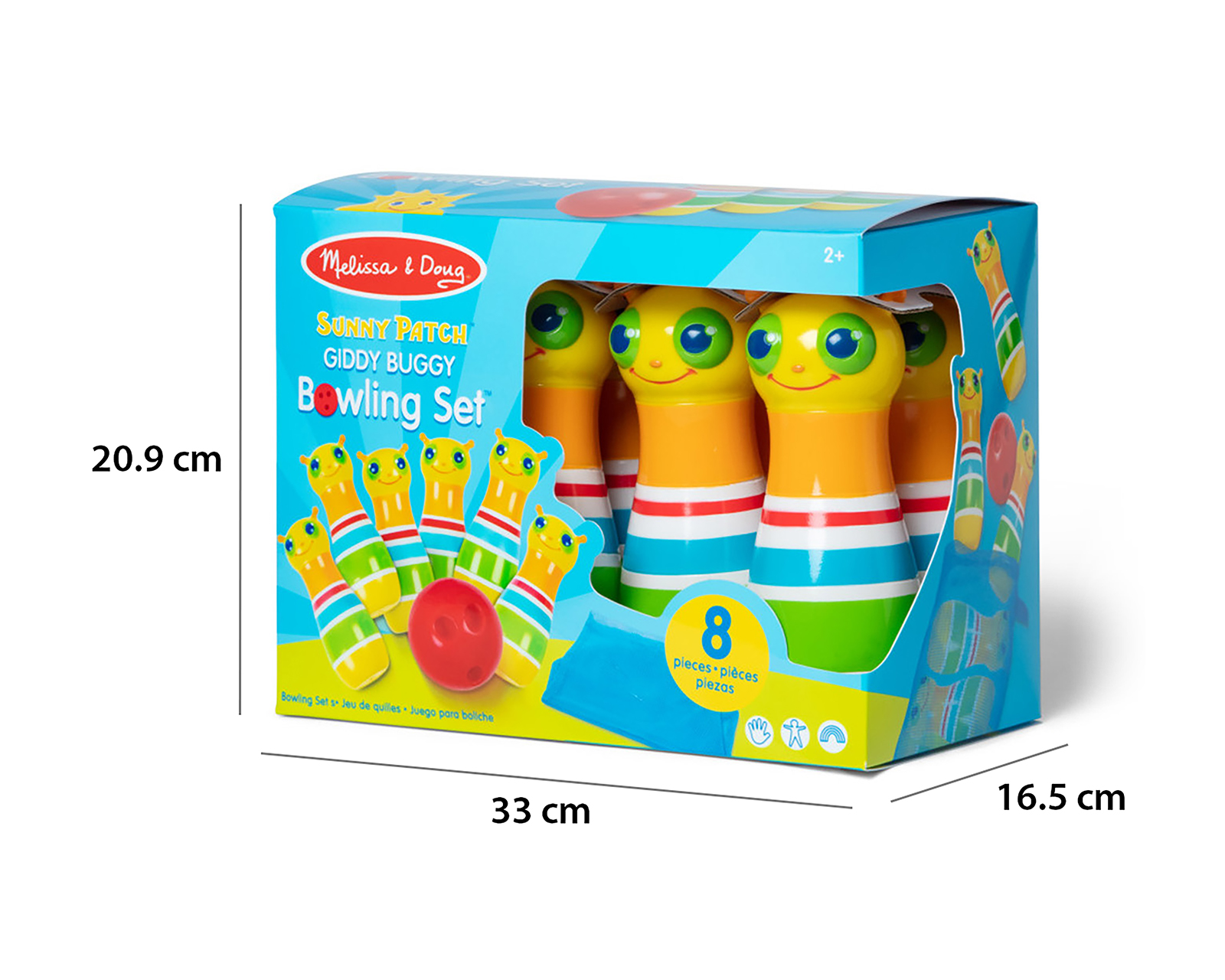Foto 5 pulgar | Foto 4 | Juego de Bolos Melissa & Doug Giddy Buggy 8 Piezas