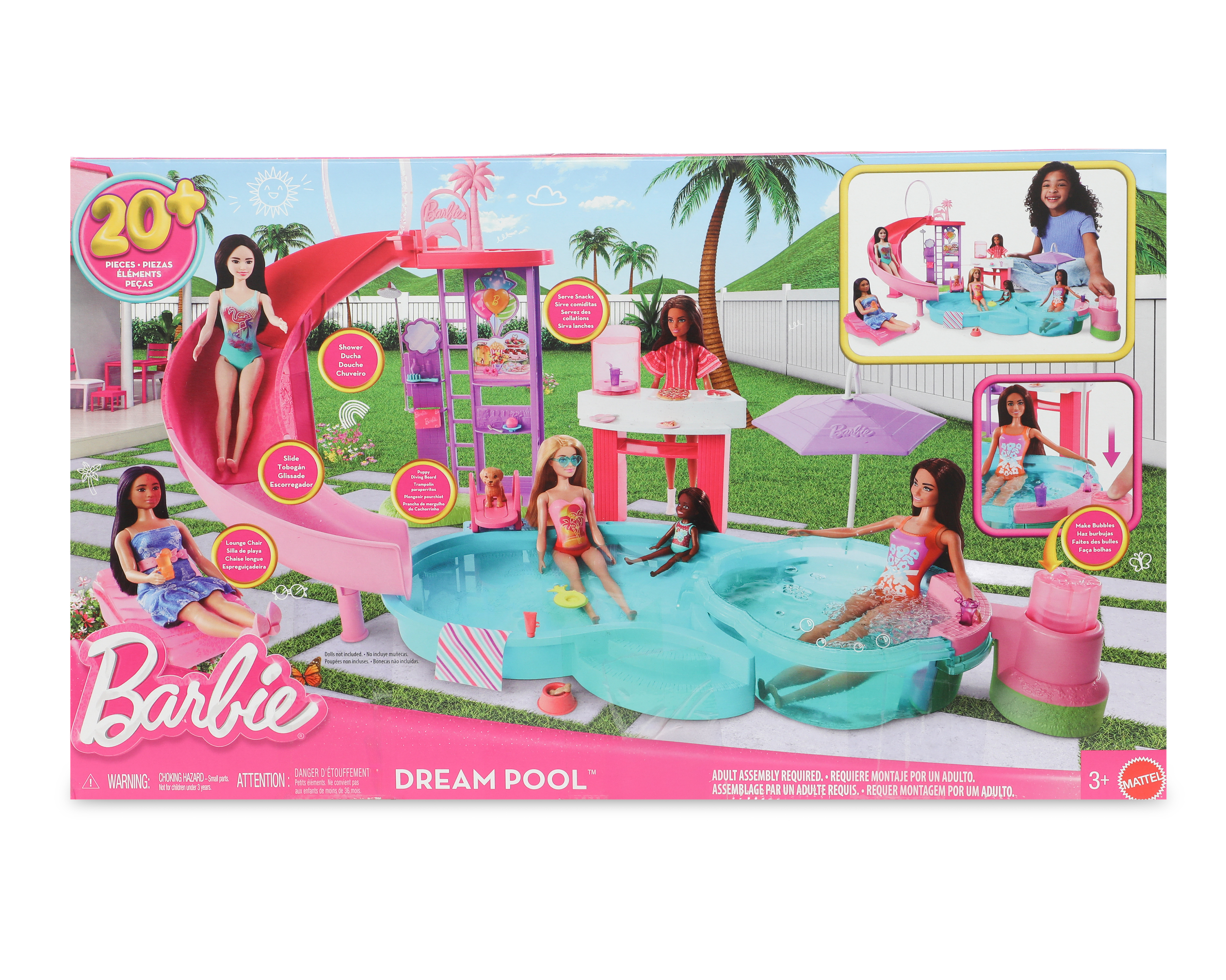 Foto 1 | Foto 1 | Casa de Muñecas Barbie Dream Pool con Accesorios