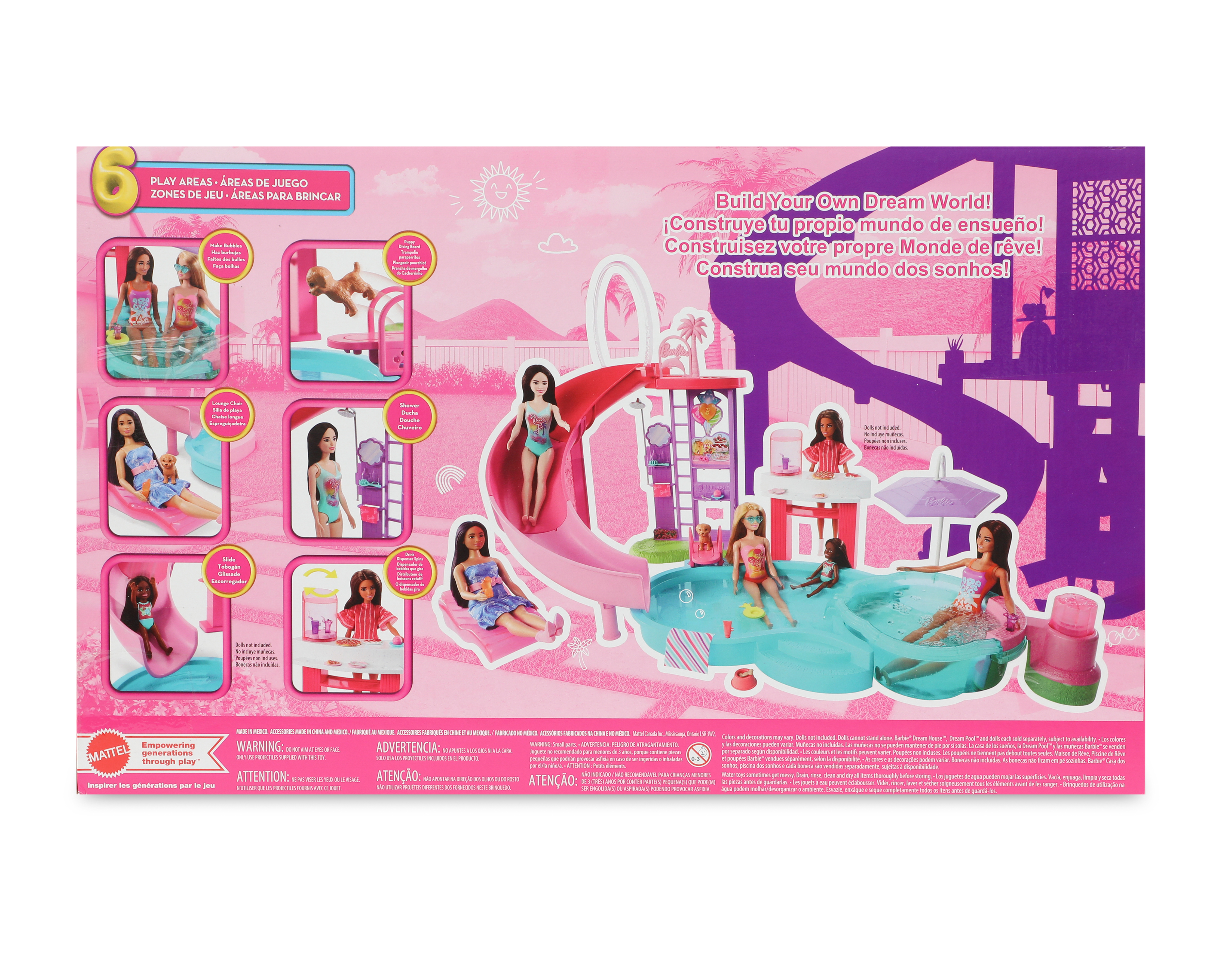 Foto 2 | Foto 2 | Casa de Muñecas Barbie Dream Pool con Accesorios