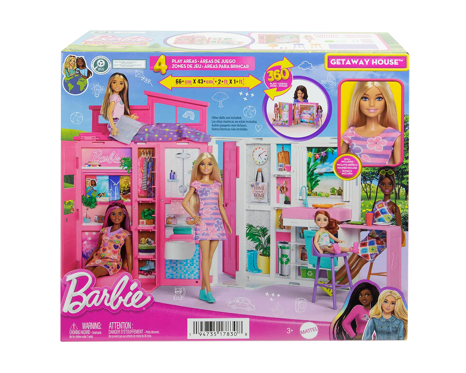 Foto 6 pulgar | Foto 5 | Casa de Muñecas Barbie Glam Multicolor