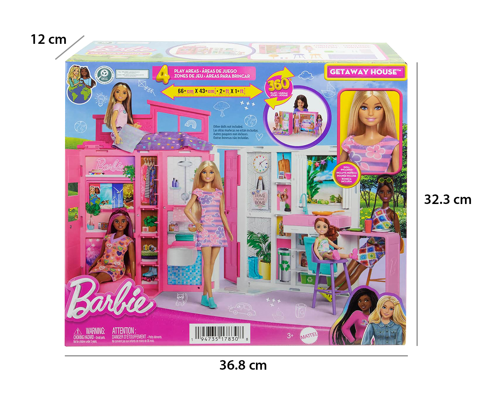 Foto 7 pulgar | Foto 6 | Casa de Muñecas Barbie Glam Multicolor