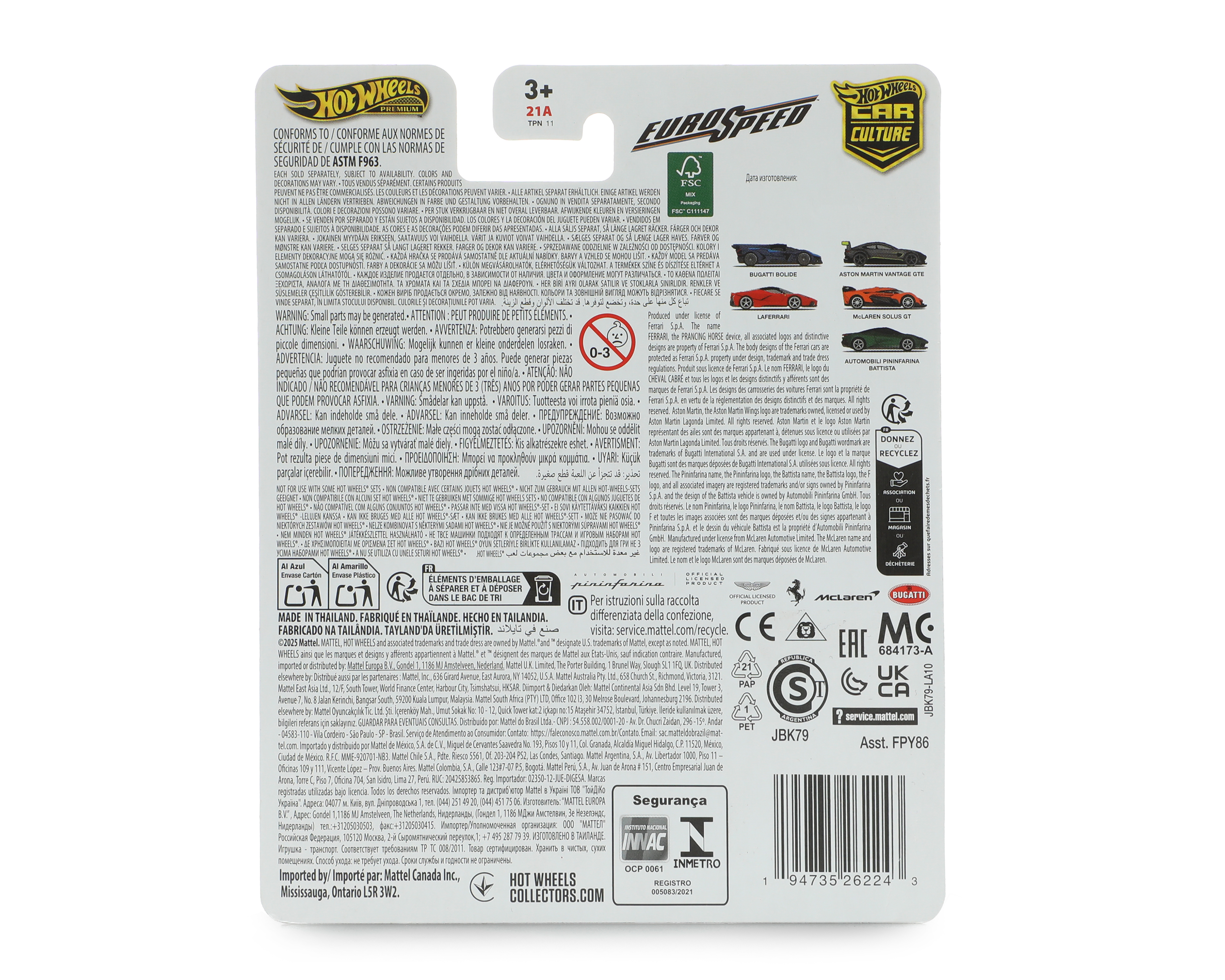 Foto 2 | Foto 2 | Carro Hot Wheels Euro Speed