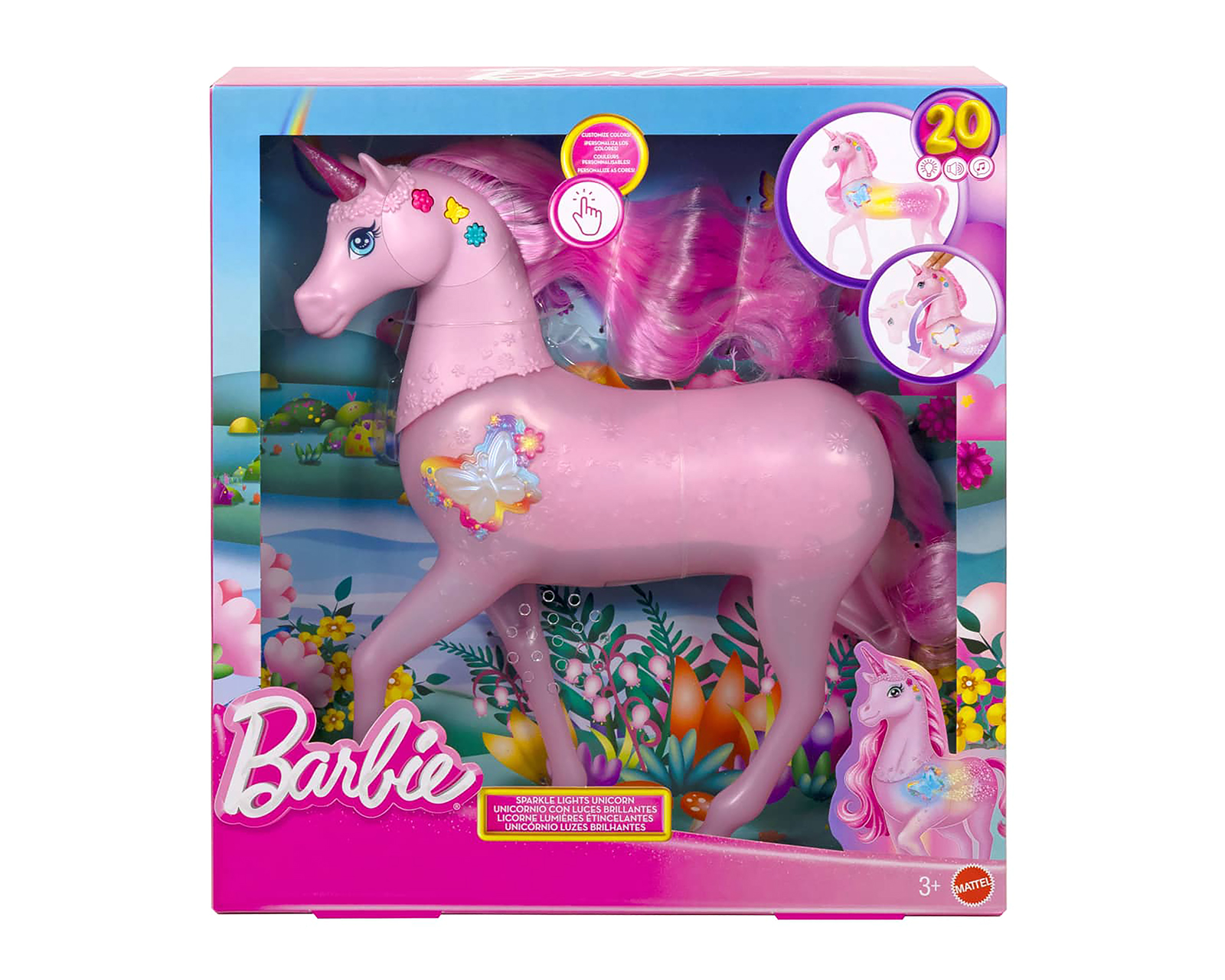 Foto 5 | Foto 5 | Set de Juego Barbie Unicornio con Luz y Sonido