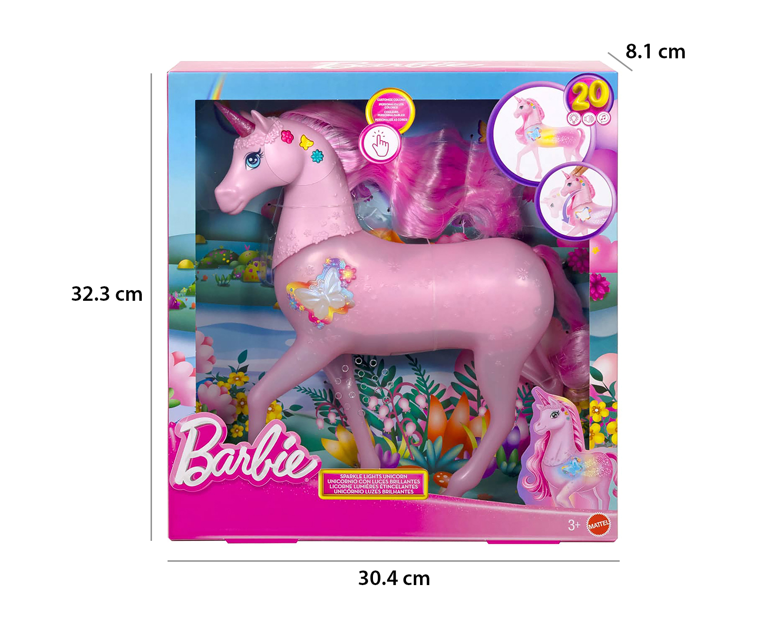 Foto 7 pulgar | Foto 6 | Set de Juego Barbie Unicornio con Luz y Sonido