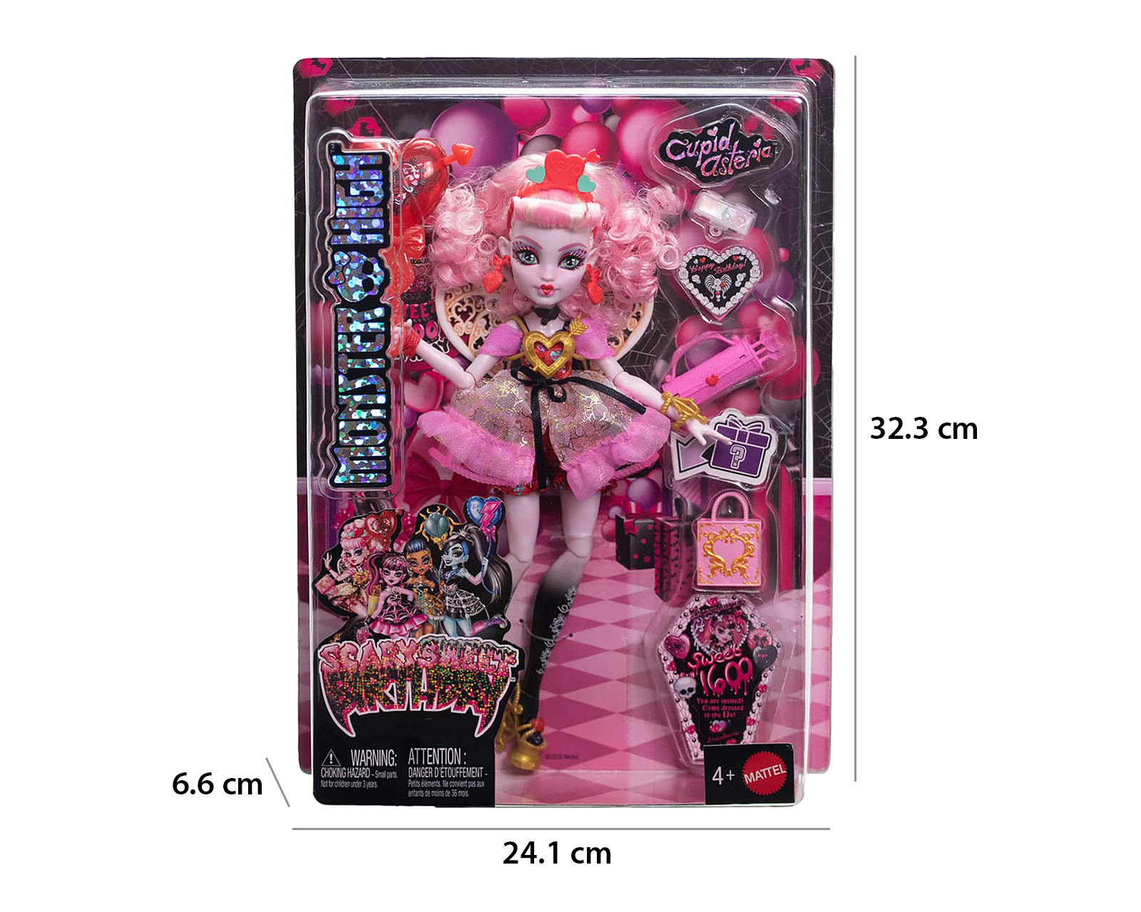 Foto 7 pulgar | Foto 6 | Muñeca Cupid Asteria Monster High Scary Sweet Birthday