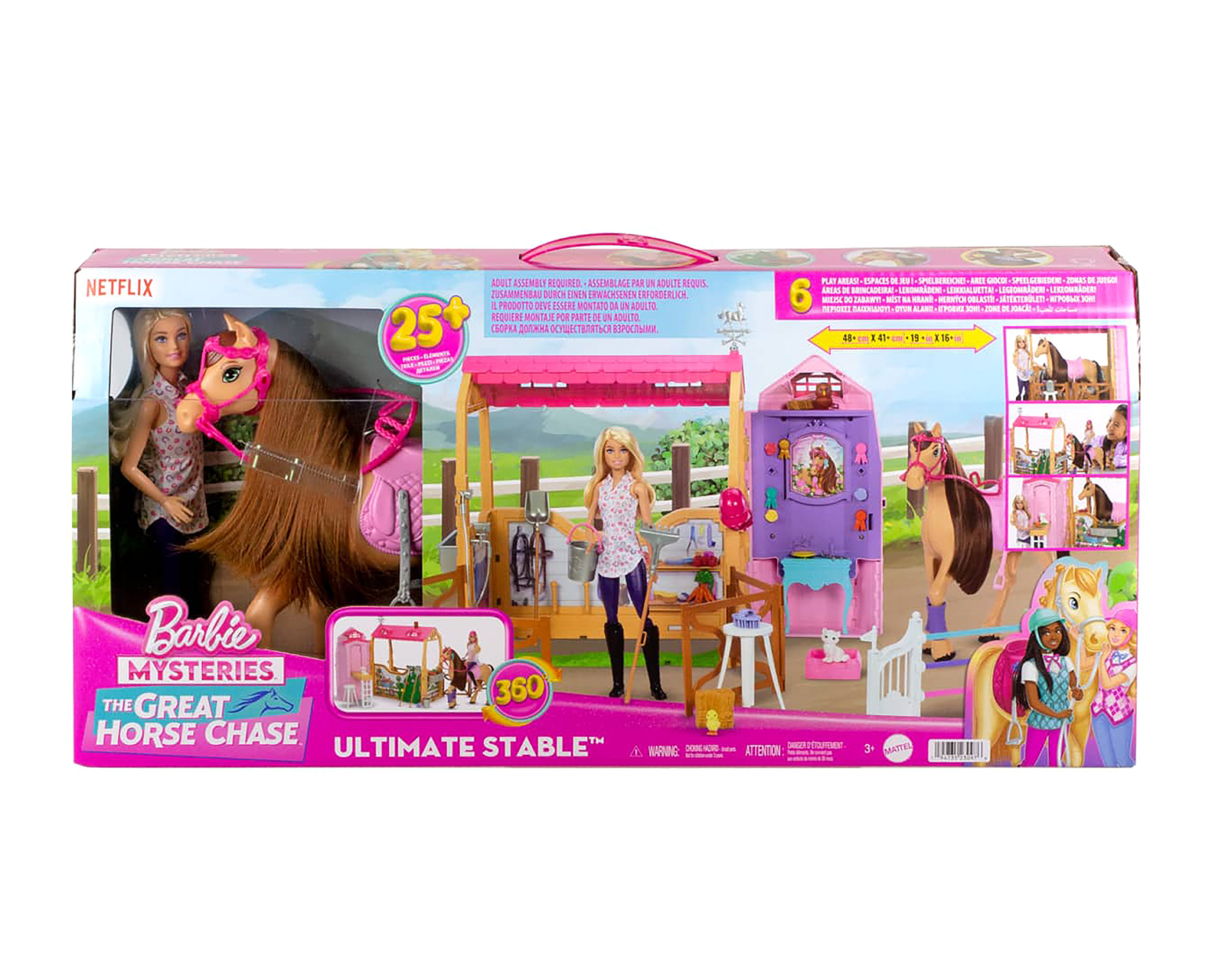 Foto 6 pulgar | Foto 5 | Set de Juego Barbie Detective Establo con Accesorios