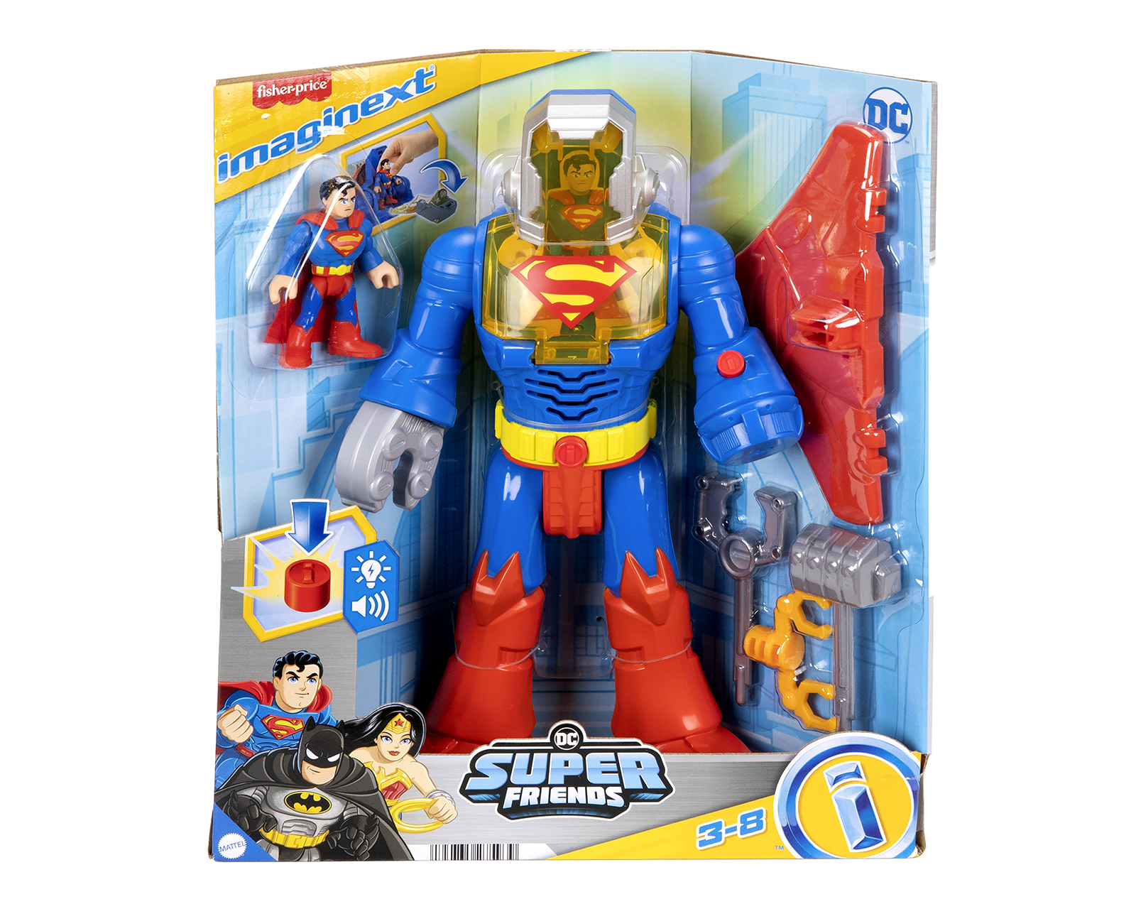 Foto 7 | Foto 7 | Superman Figura de Acción Imaginext DC Super Friends 1 Pieza
