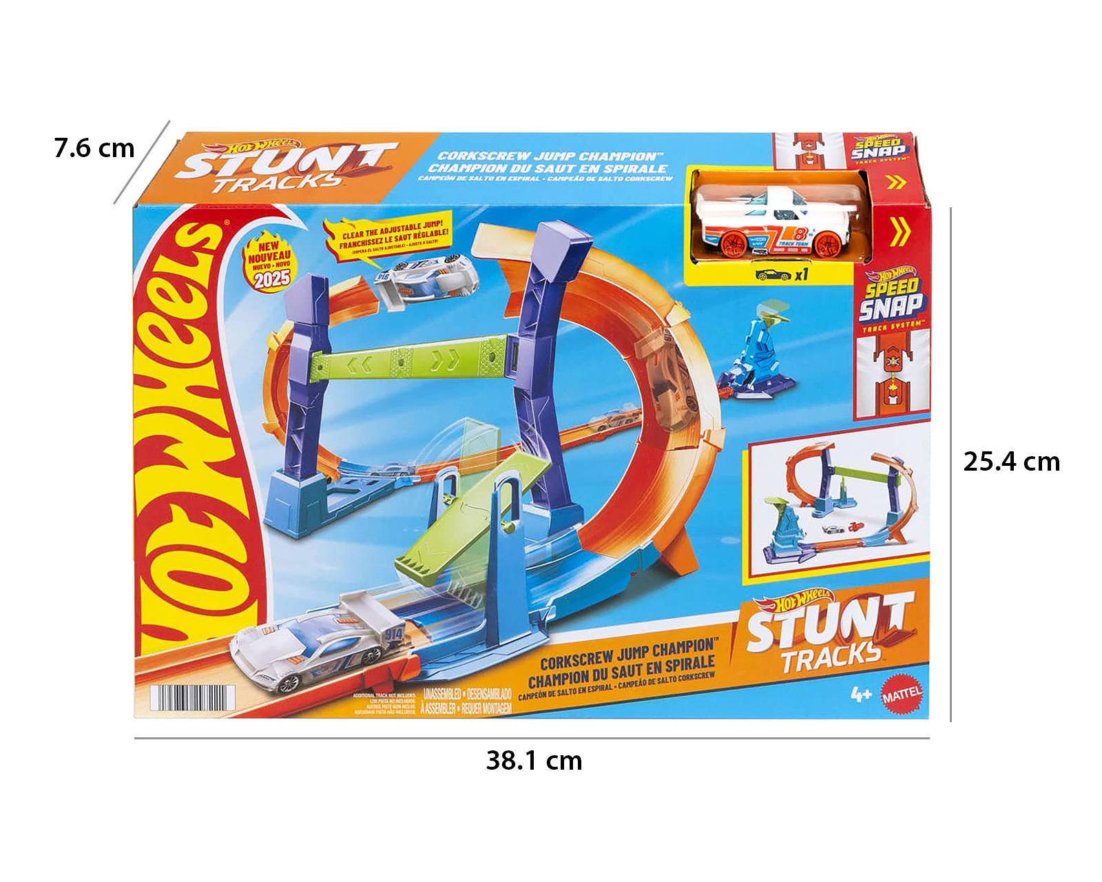 Foto 8 pulgar | Foto 7 | Pista de Carreras Hot Wheels Campeón de Salto en Espiral