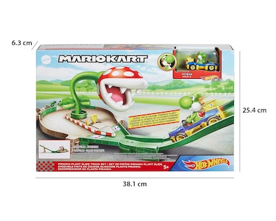 Foto 7 | Foto 7 | Pista de Carreras Hot Wheels Piranha Plant Slide Mario Kart con Vehículo