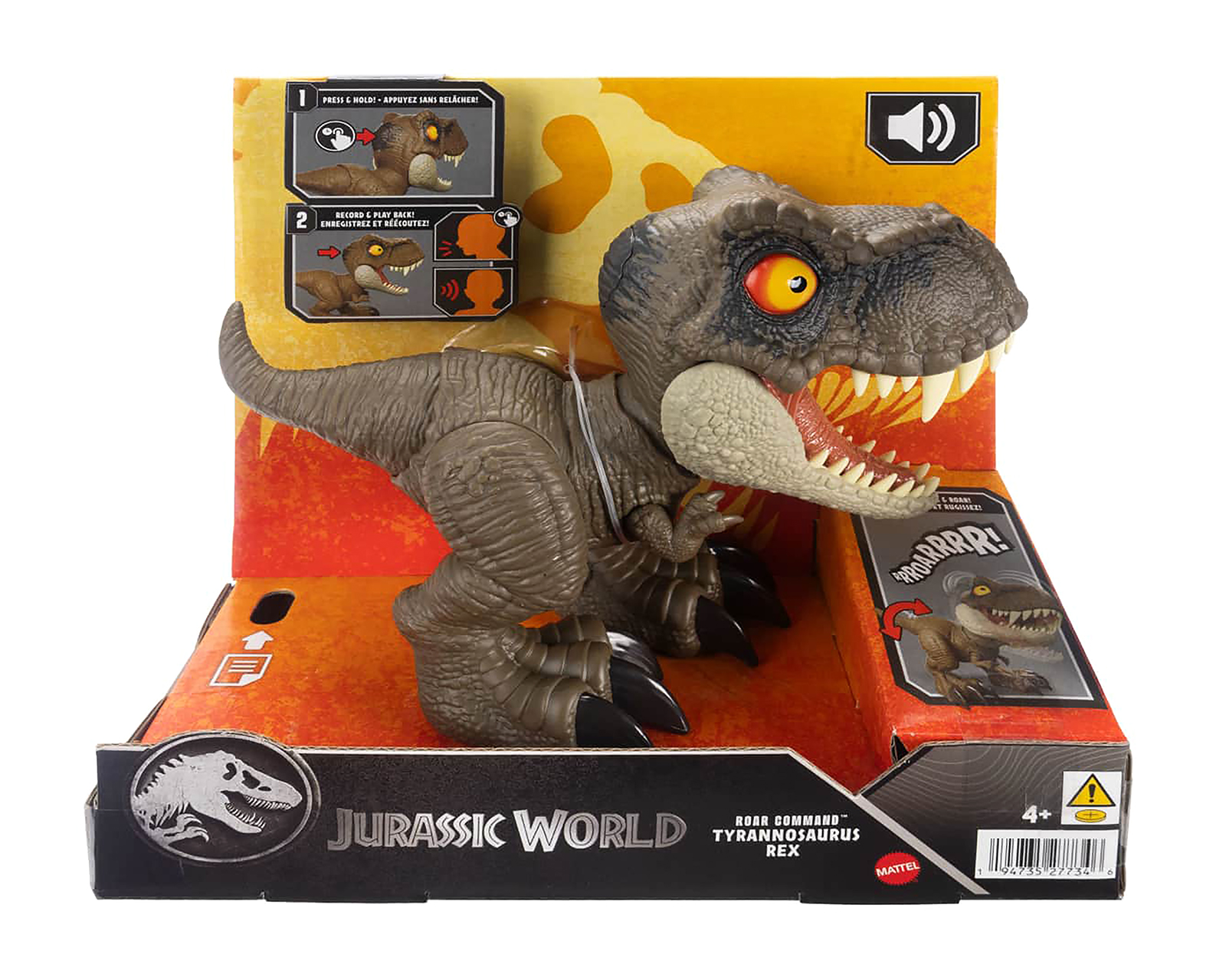 Foto 7 pulgar | Foto 6 | Tiranosaurio Rex Figura de Acción Jurassic World con Sonidos