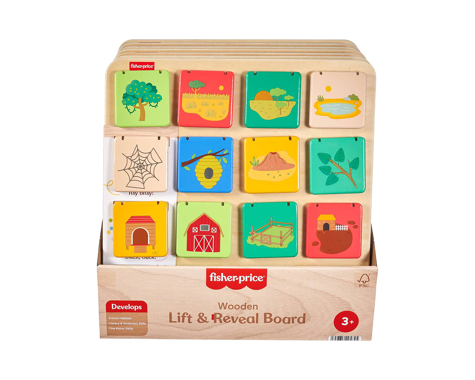 Foto 5 pulgar | Foto 4 | Tablero de Madera Levanta y Revela Fisher-Price 1 Pieza