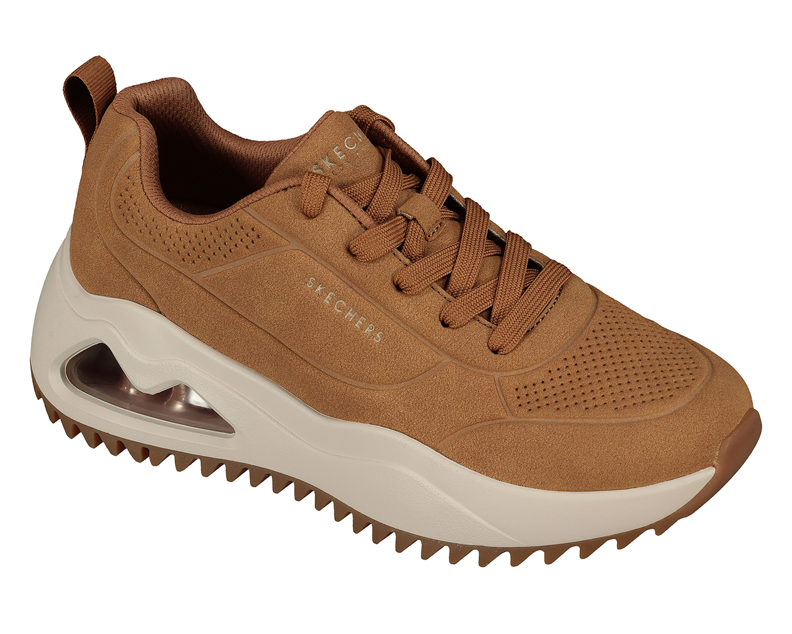 Foto 2 pulgar | Foto 1 | Tenis para Jogging Skechers Street Uno Peaks Blaze Ahead para Mujer