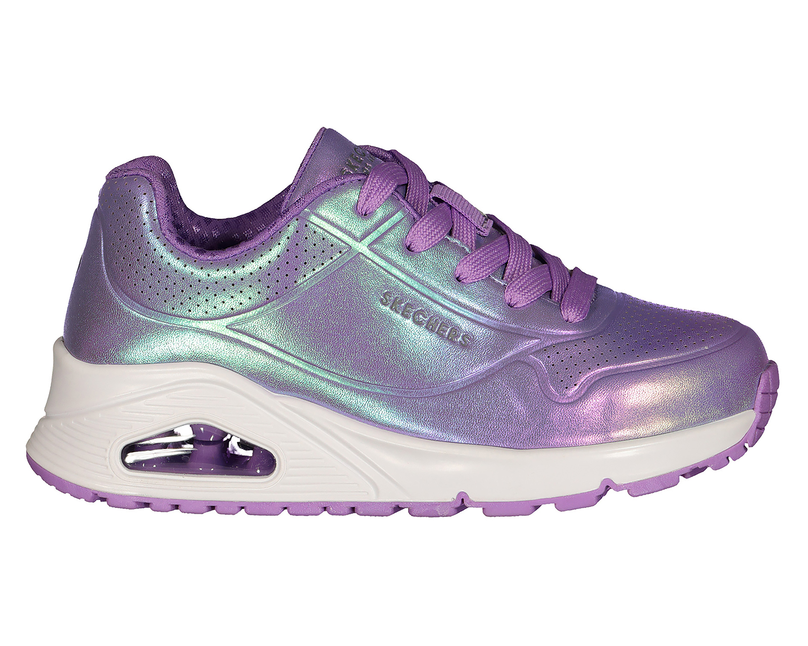 Foto 3 pulgar | Foto 2 | Tenis Skechers Uno Gen1 Perfectly Pearl para Niña