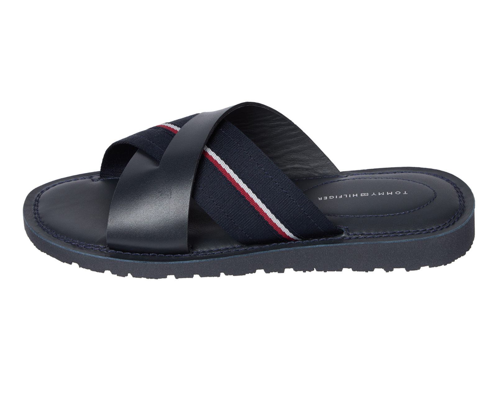 Foto 2 pulgar | Foto 1 | Sandalias Casuales Tommy Hilfiger de Piel para Hombre