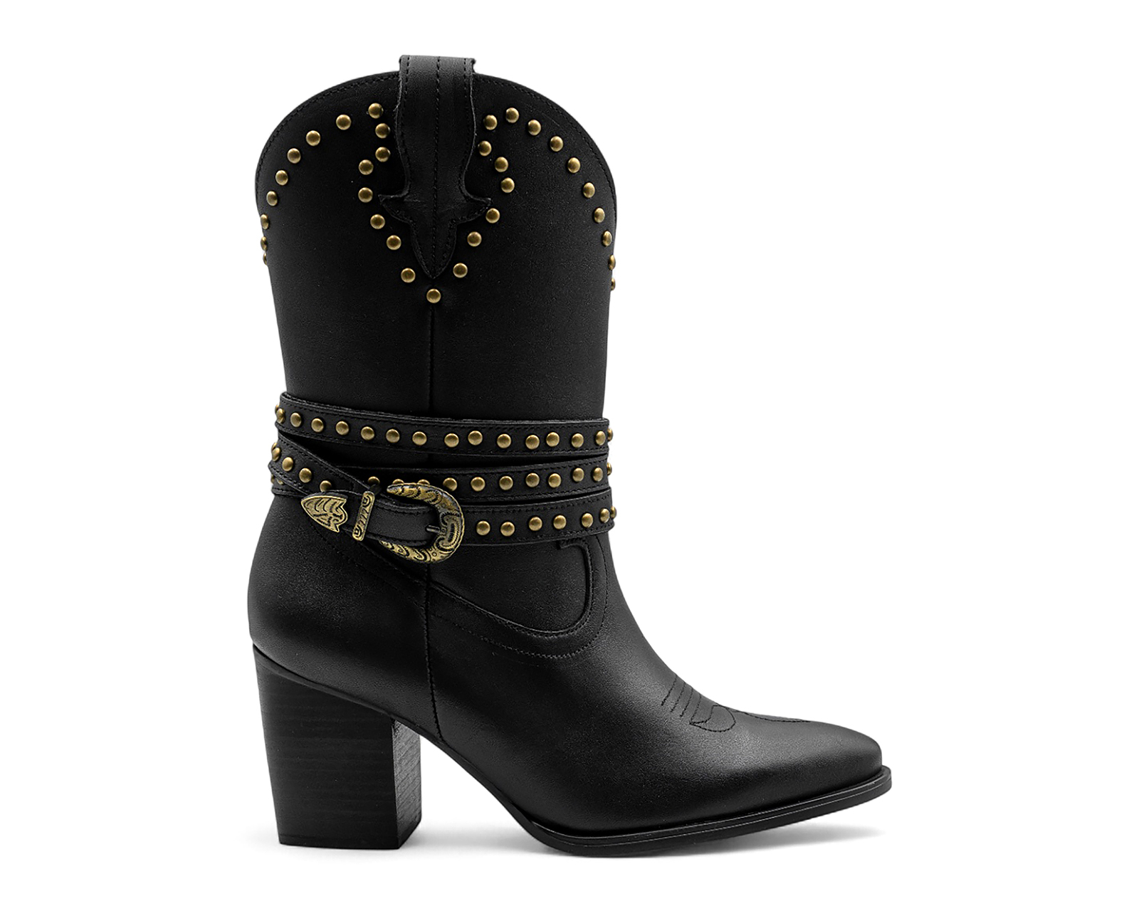 Foto 3 pulgar | Foto 2 | Botas Vaqueras Lyard Colman de Piel para Mujer