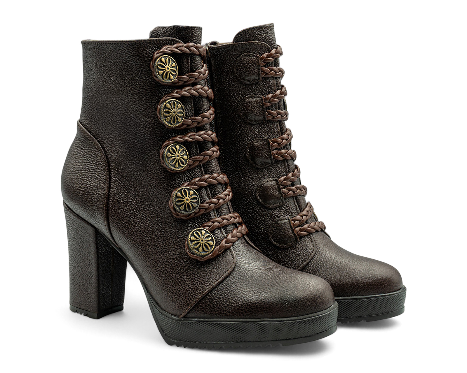 Botas Casuales Lyard Gran de Piel para Mujer