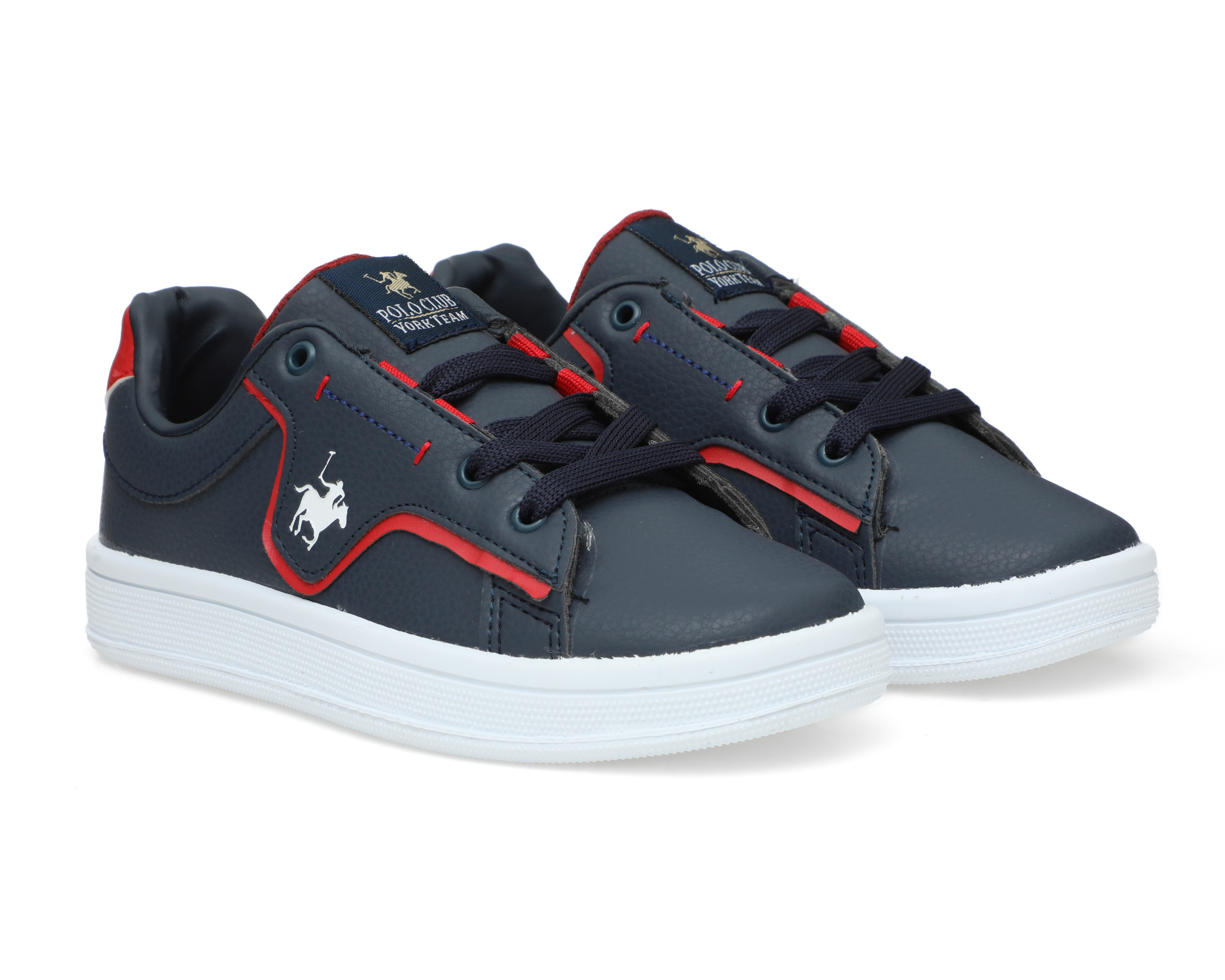 Foto 2 pulgar | Foto 1 | Tenis Casuales York Team Polo Club para Niño