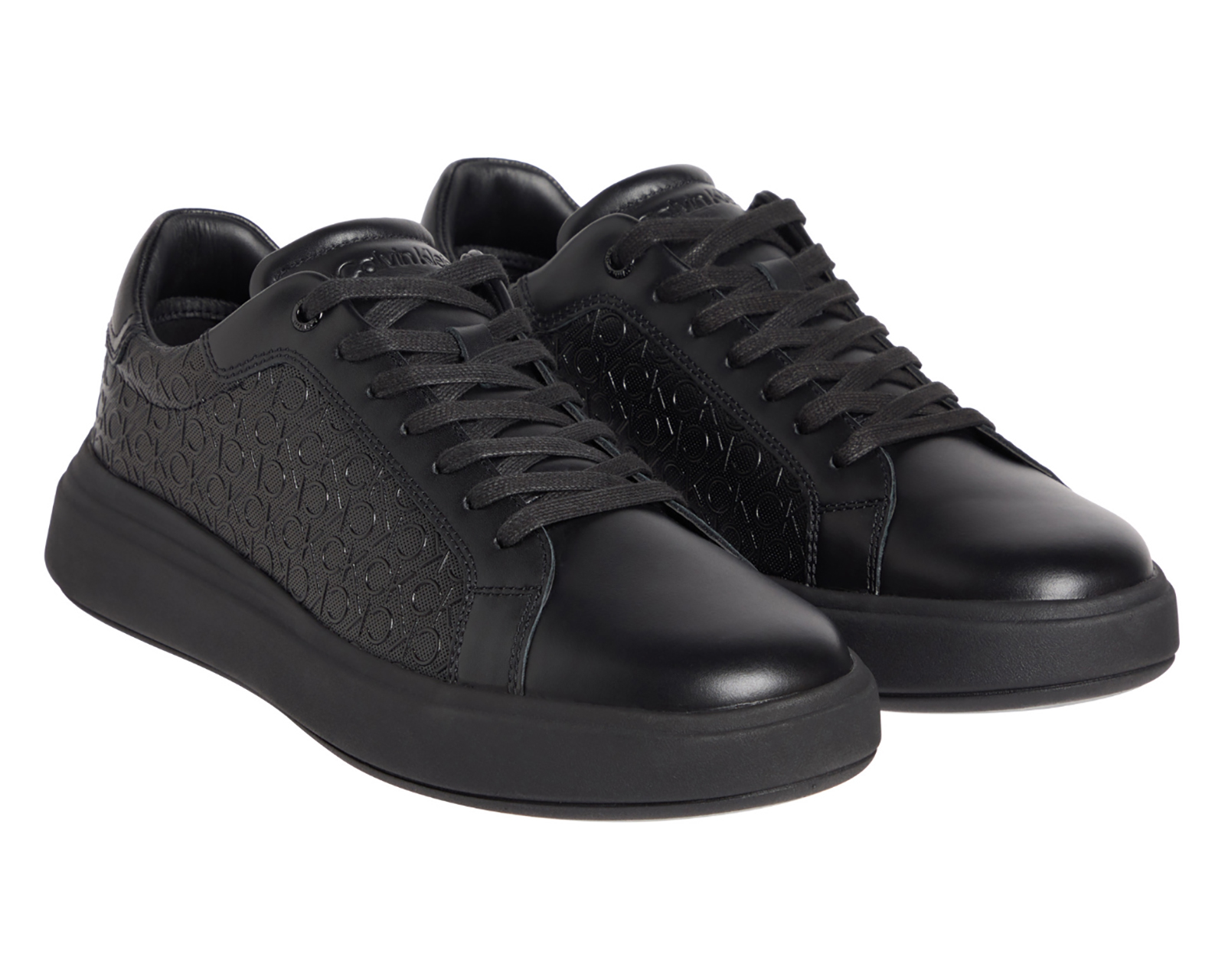Foto 2 pulgar | Foto 1 | Tenis Calvin Klein Chunky Low Top Lace Up Mono para Hombre