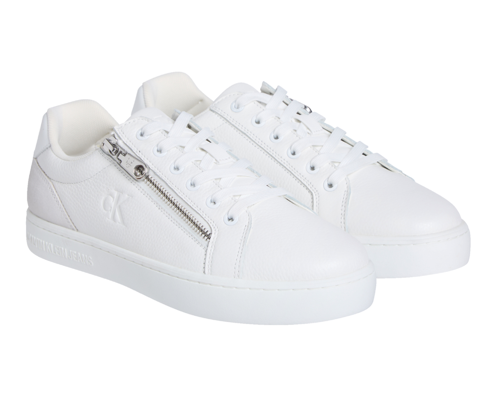 Foto 2 pulgar | Foto 1 | Tenis Calvin Klein Classic Cupsole Low de Piel para Hombre