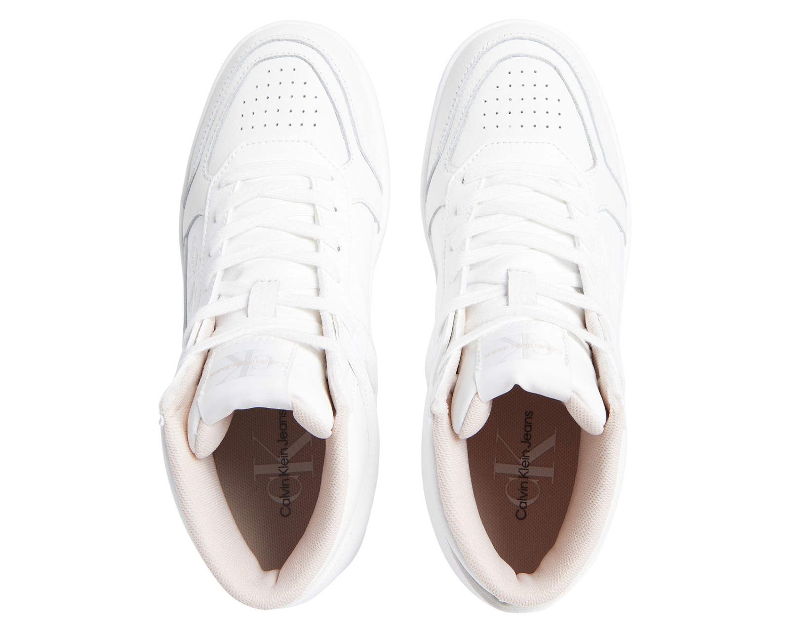 Foto 6 pulgar | Foto 5 | Tenis Calvin Klein Basket Cupsole Mid Mix para Mujer