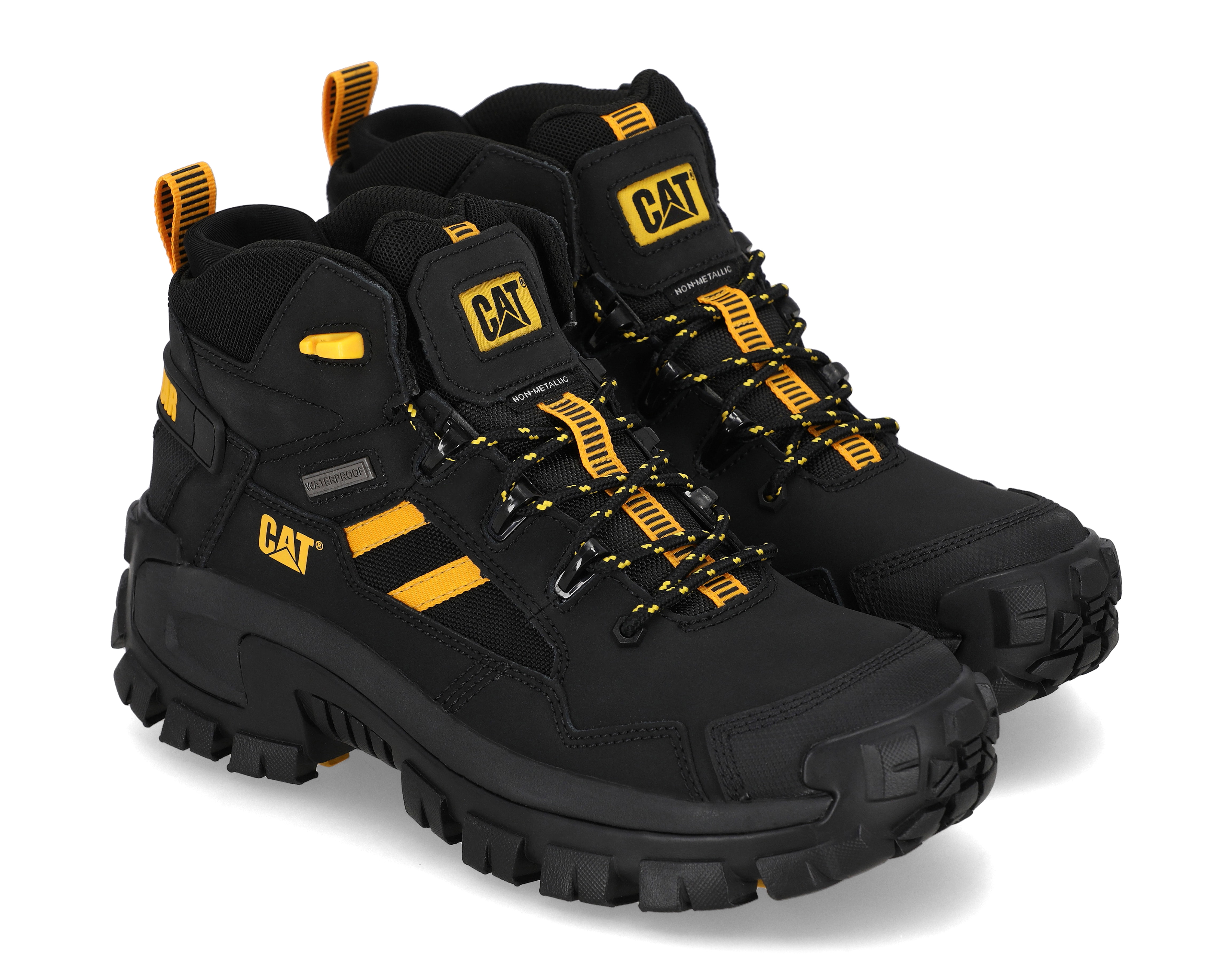 Botas de Trabajo CAT Invader Mid Vent de Piel para Hombre