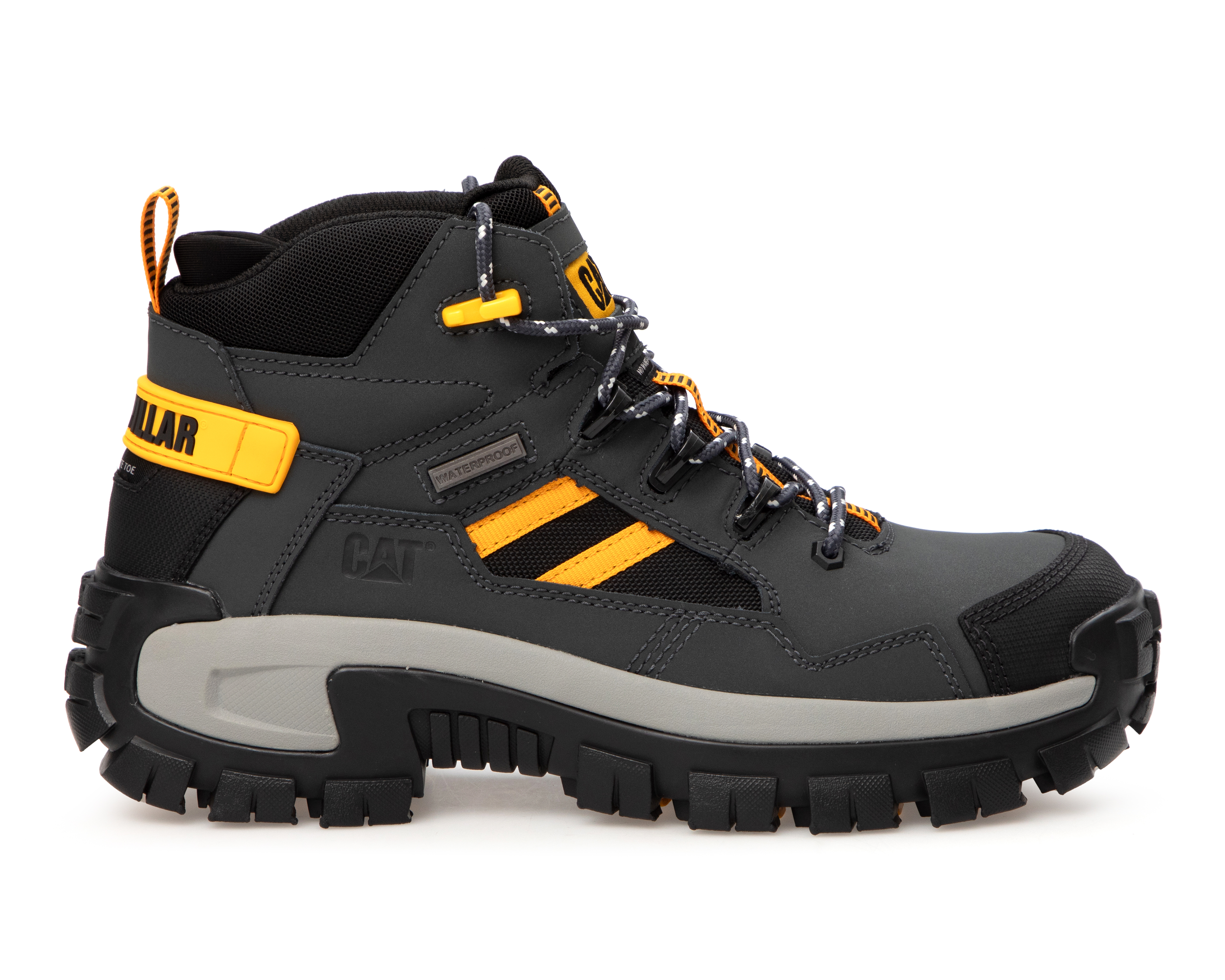 Foto 3 | Foto 2 | Botas de Trabajo CAT Invader Mid Vent de Piel para Hombre Certificada