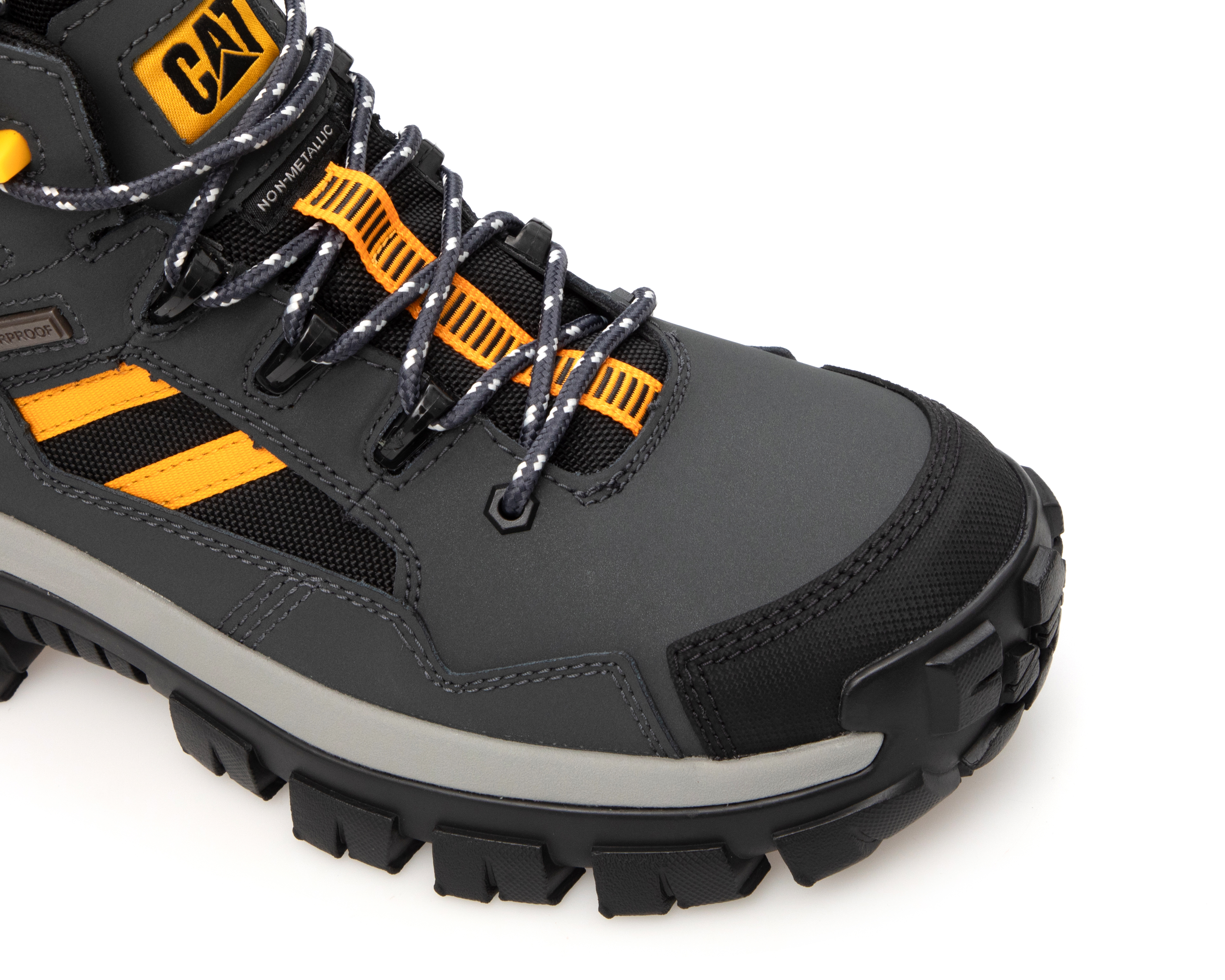 Foto 7 | Foto 6 | Botas de Trabajo CAT Invader Mid Vent de Piel para Hombre Certificada